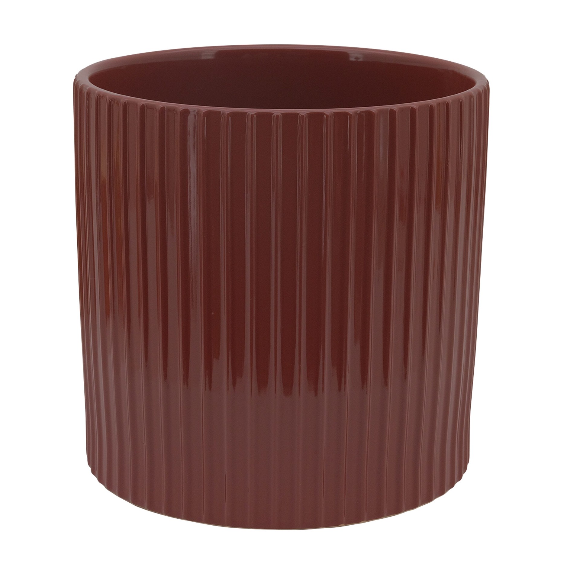 slide 1 of 6, allen + roth Round 9.2-in W x 9.2-in L Multiple colors/finishes Ceramic Indoor/Outdoor Planter, 1 ct