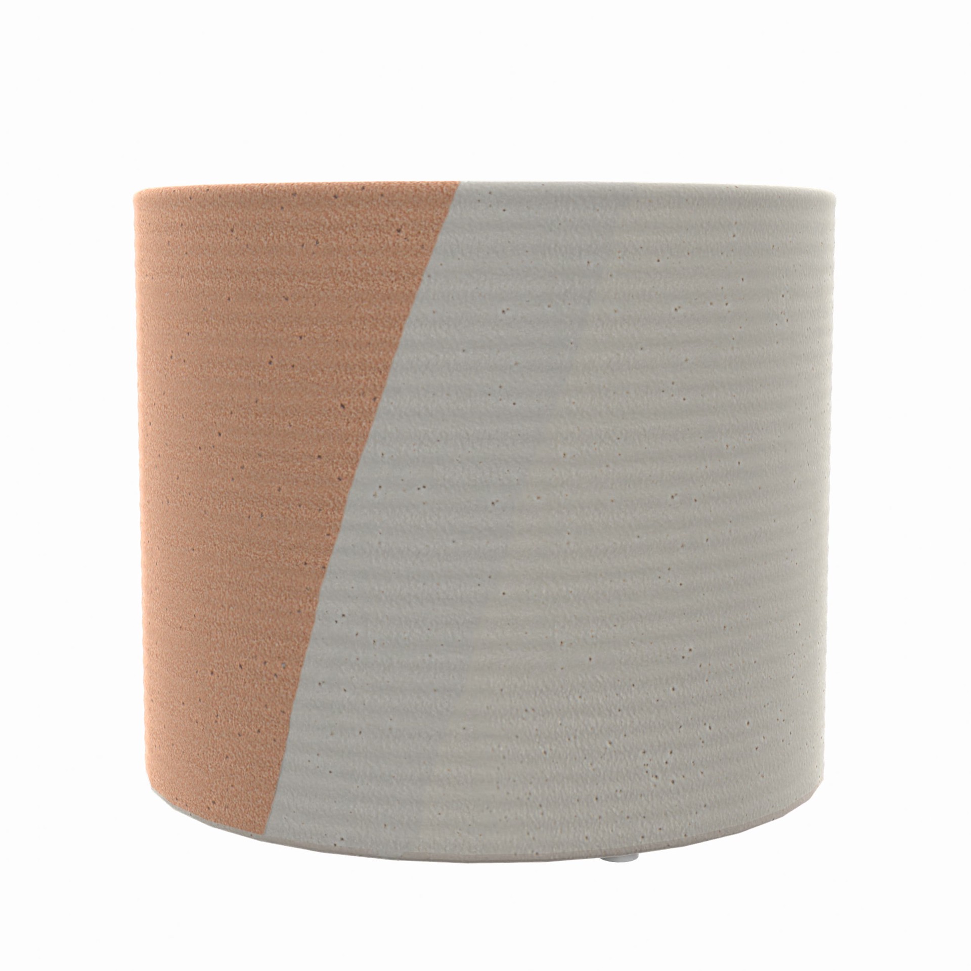 slide 5 of 6, allen + roth Round 8.07-in W x 8.07-in L Brown Ceramic Indoor/Outdoor Planter, 1 ct