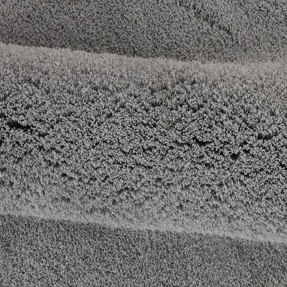 slide 4 of 6, allen + roth 24-in x 60-in Grey Silver Polyester Bath rug, 1 ct