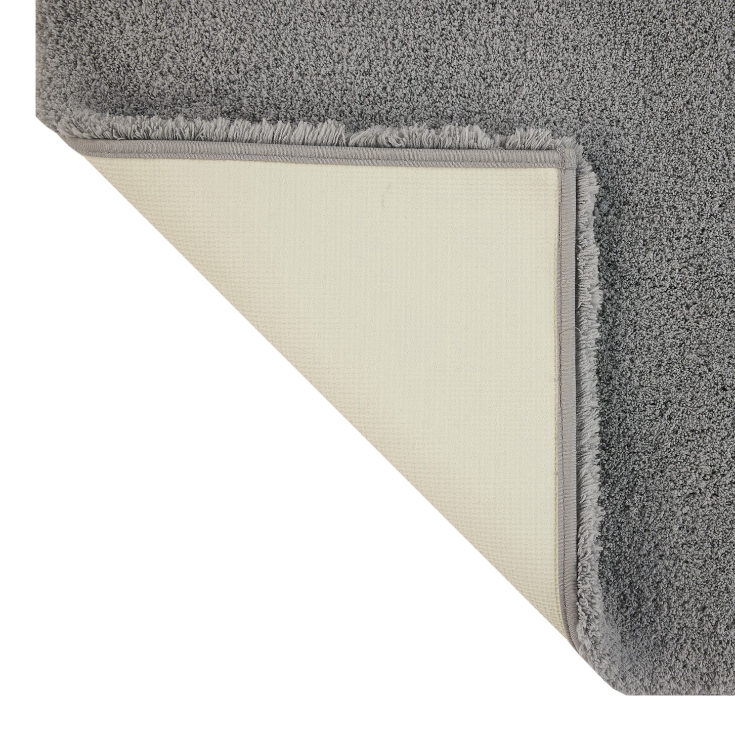 slide 6 of 6, allen + roth 20-in x 32-in Grey Silver Polyester Bath rug, 1 ct