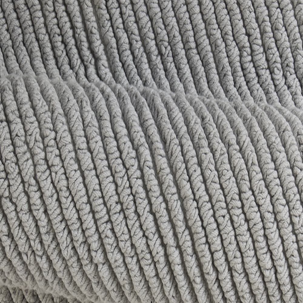 slide 4 of 6, allen + roth 20-in x 32-in Grey Silver Cotton Bath rug, 1 ct