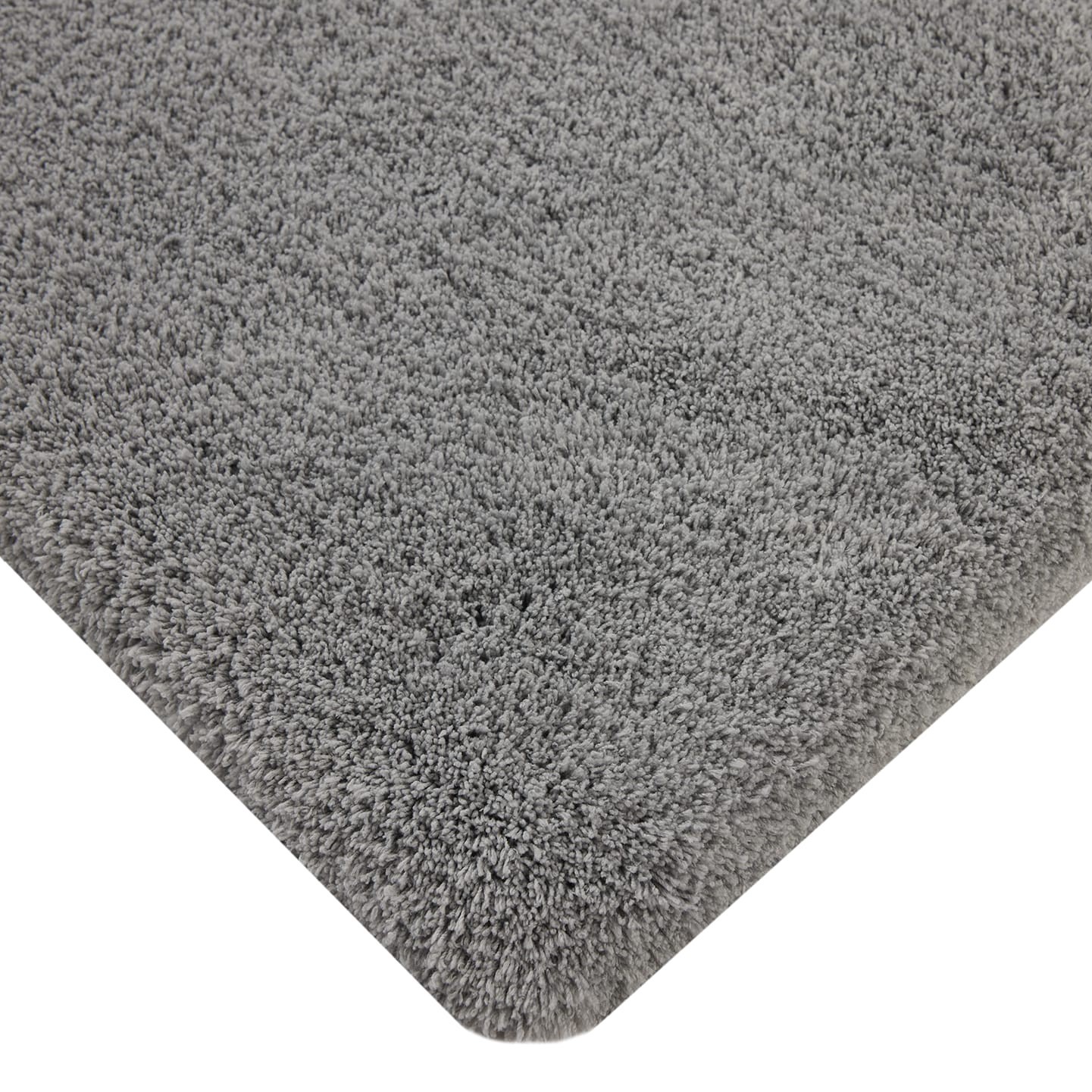 slide 3 of 6, allen + roth 24-in x 40-in Grey Silver Polyester Bath rug, 1 ct