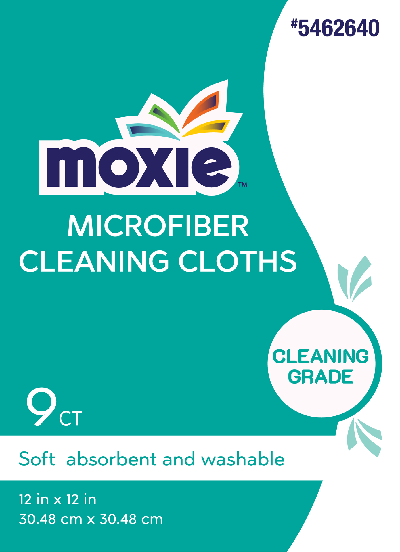 slide 2 of 6, MOXIE 9 -Pack Microfiber Cloth, 1 ct