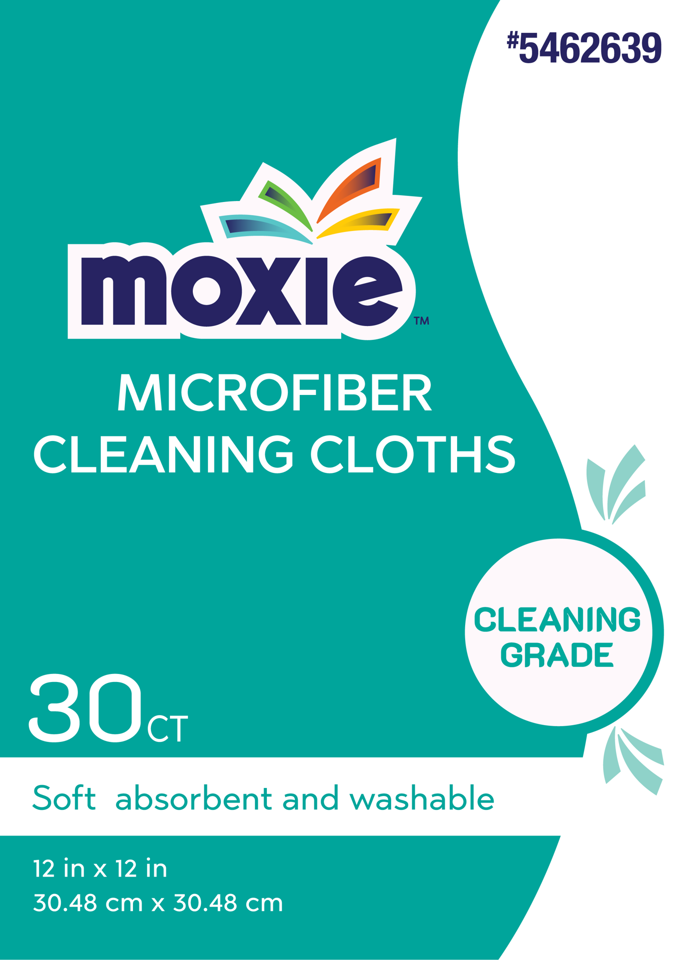 slide 2 of 6, MOXIE 30 -Pack Microfiber Cloth, 1 ct