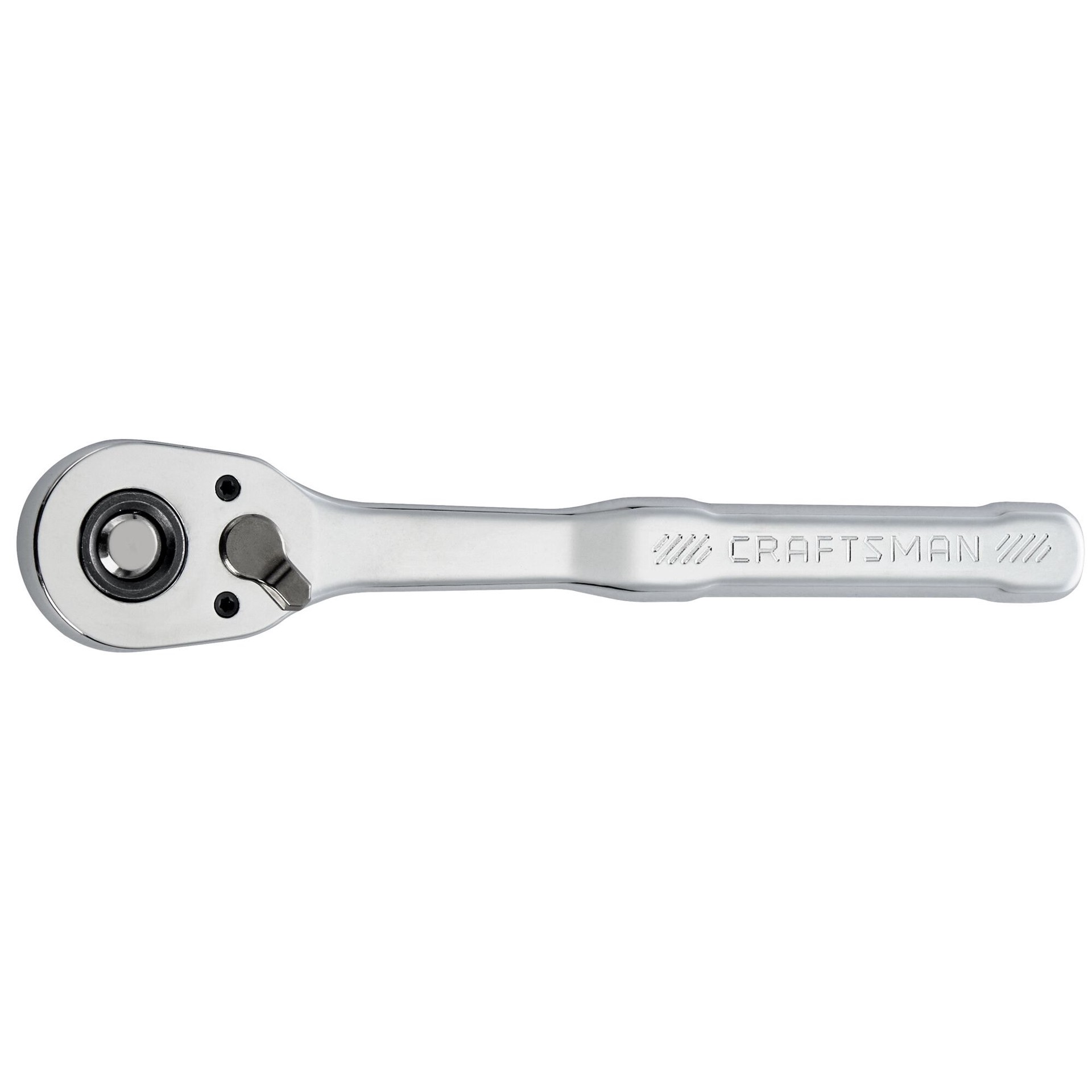 slide 1 of 6, CRAFTSMAN 72 -Tooth 3/8-in Drive Full polish Handle Ratchet, 1 ct