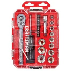 CRAFTSMAN VERSASTACK 24 -Piece Standard (SAE) Mechanics Tool Set with Hard Case