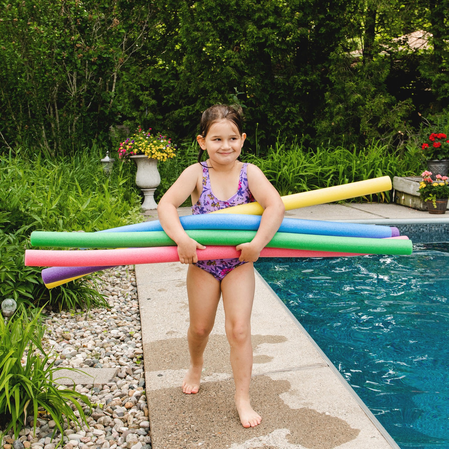 slide 4 of 6, Big Joe 55-in x 2.5-in 1 -Seat Red, Blue, Green, Purple or Yellow Pool noodle, 1 ct
