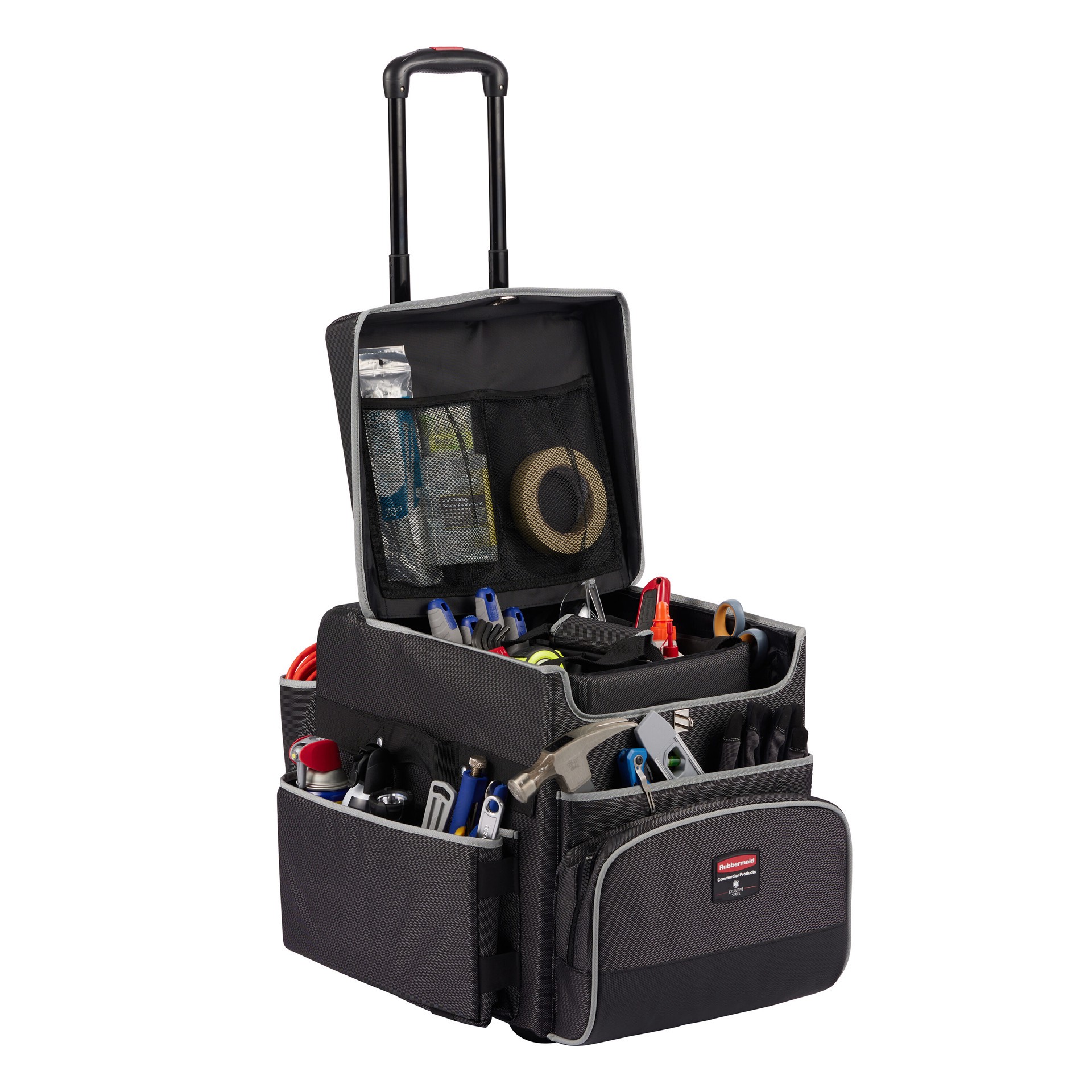 slide 2 of 6, Rubbermaid Commercial Products 10 -Compartment Polypropylene Cleaning Caddy, 1 ct