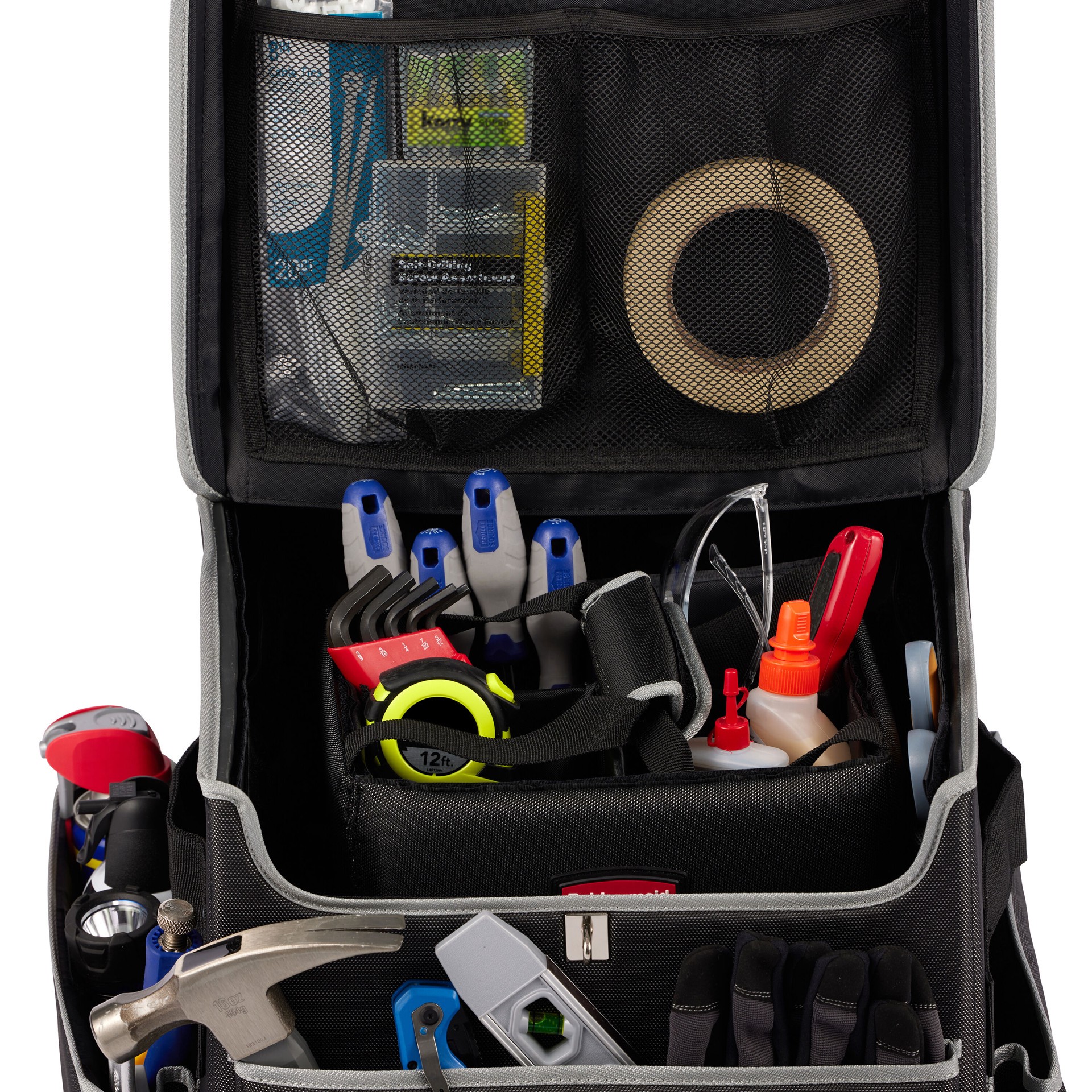 slide 4 of 6, Rubbermaid Commercial Products 10 -Compartment Polypropylene Cleaning Caddy, 1 ct