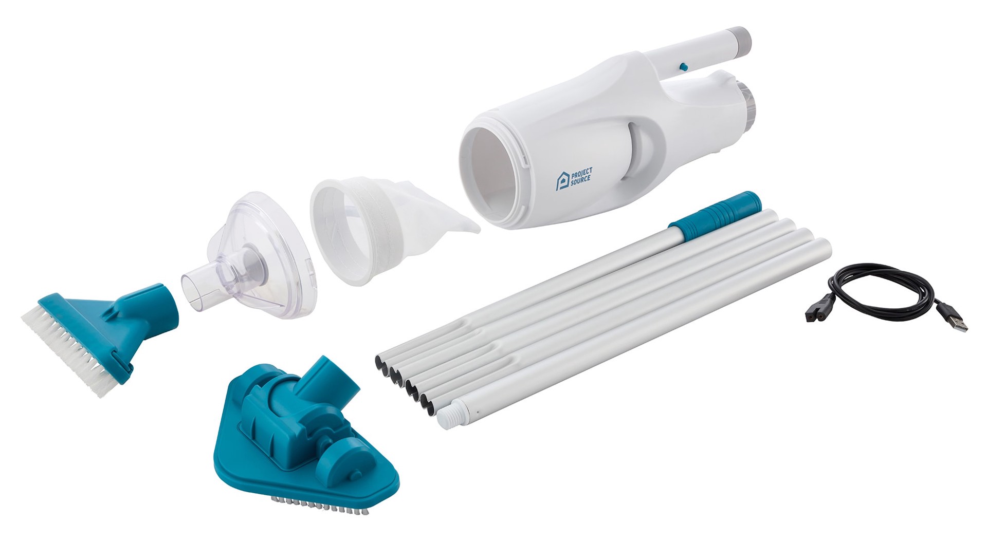 slide 3 of 5, Project Source 6.5-in Handheld Pool Vacuum, 1 ct