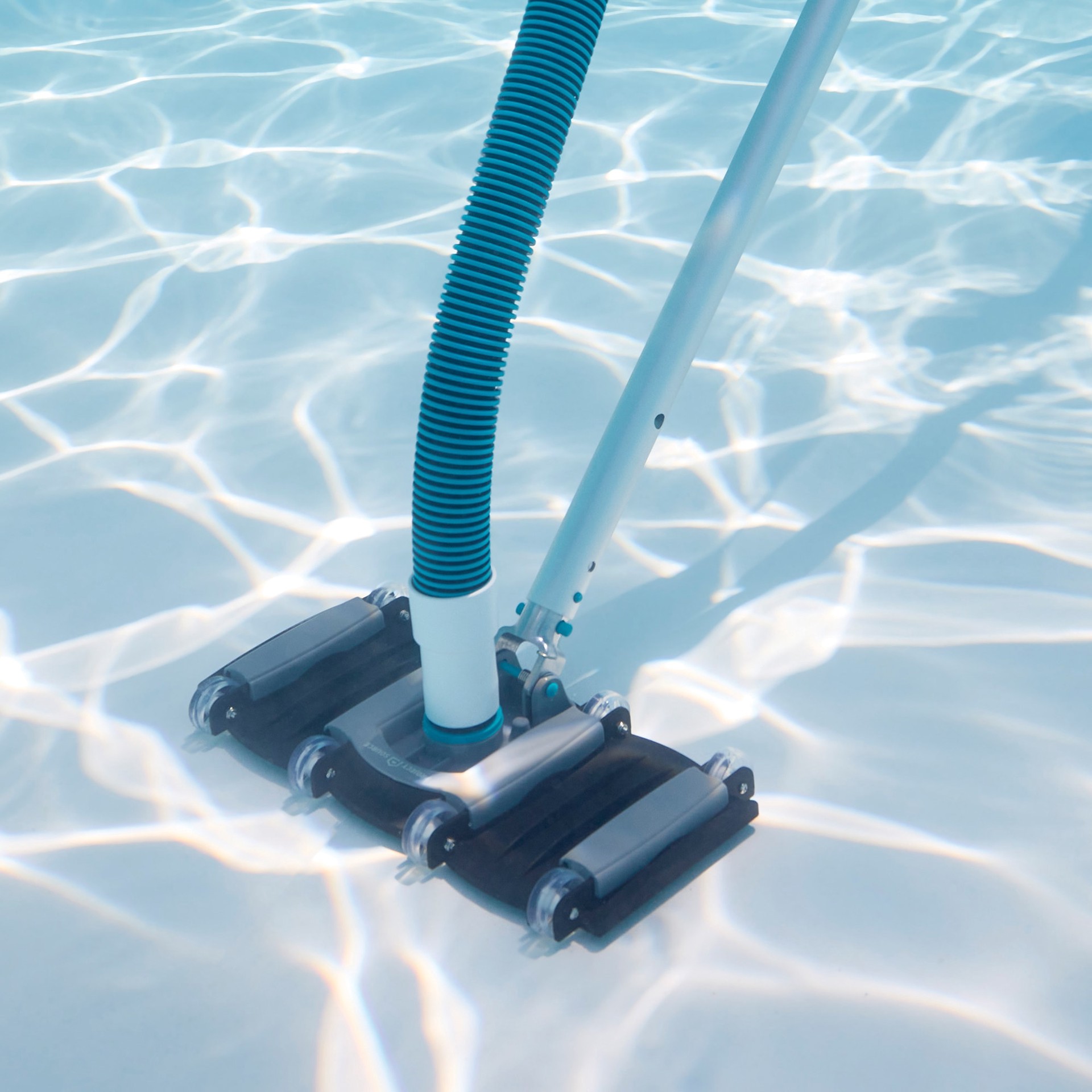 slide 2 of 4, Project Source 14 Flexible Swivel -Handle Pool Vacuum Head with Wheels, 1 ct