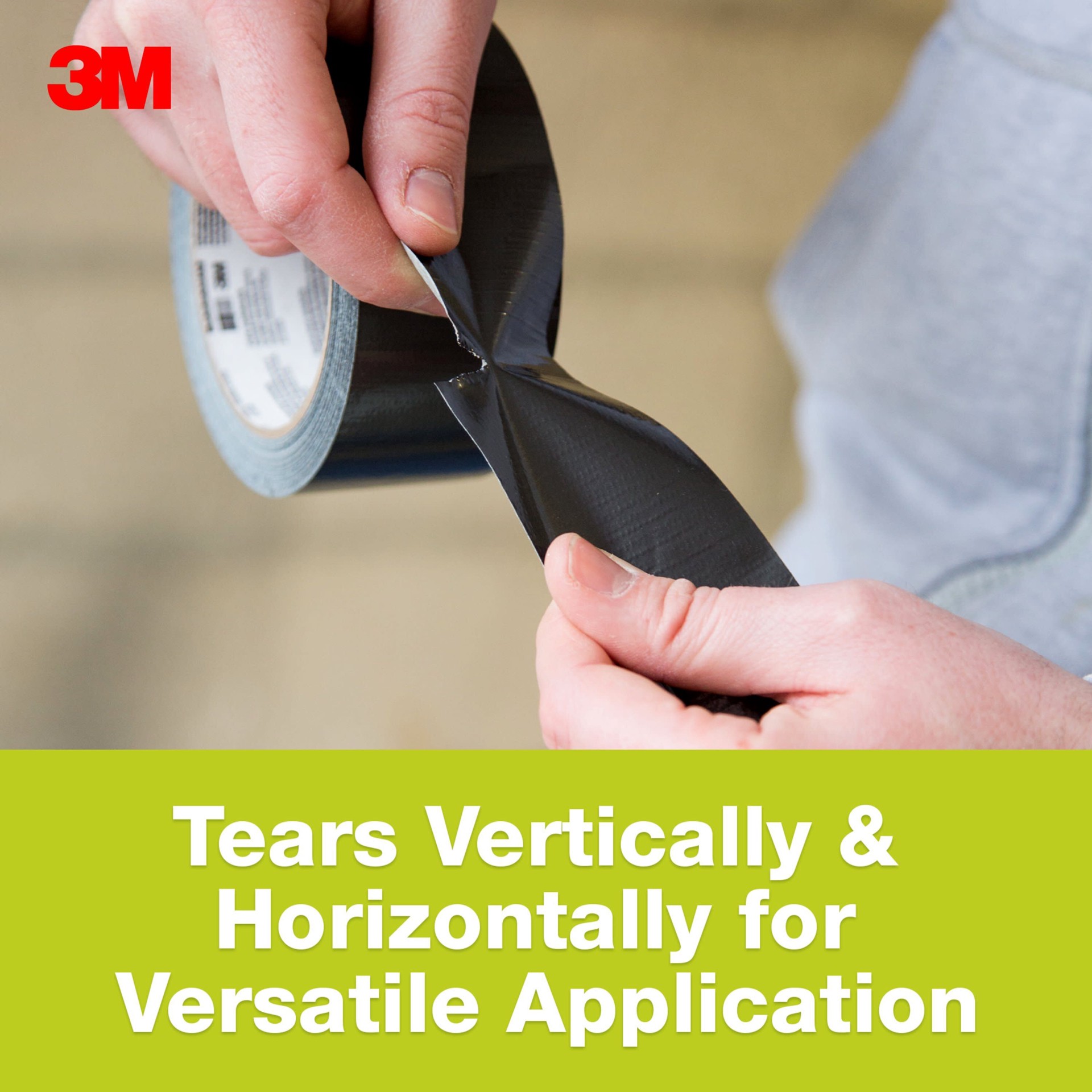 slide 4 of 6, 3M Duct Tape Black Rubberized Duct Tape 1.88-in x 30 Yard(s), 1 ct