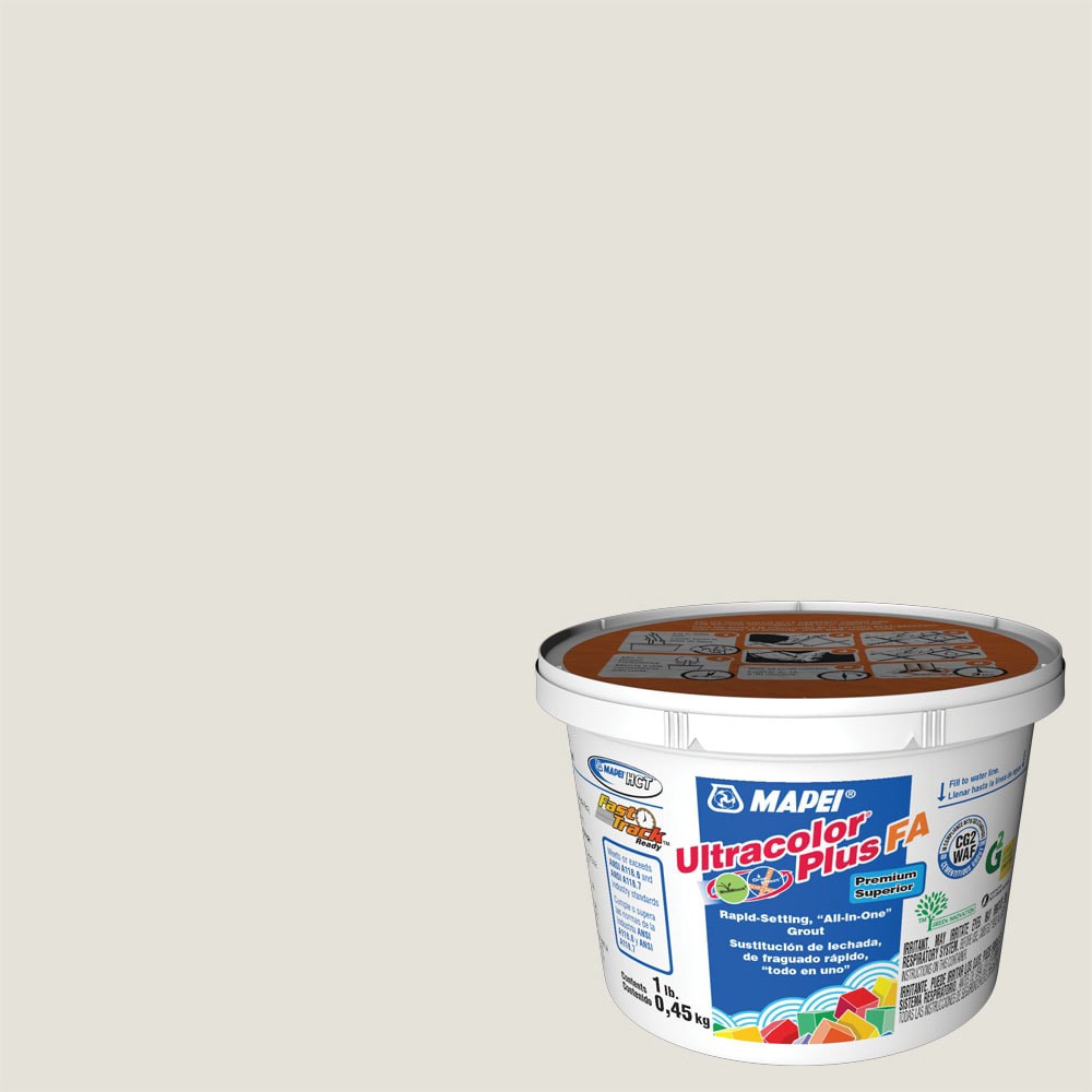 slide 1 of 6, MAPEI Ultracolor Plus FA White #5000/Eggshell #5220 All-in-one Grout (1-lb), 1 ct