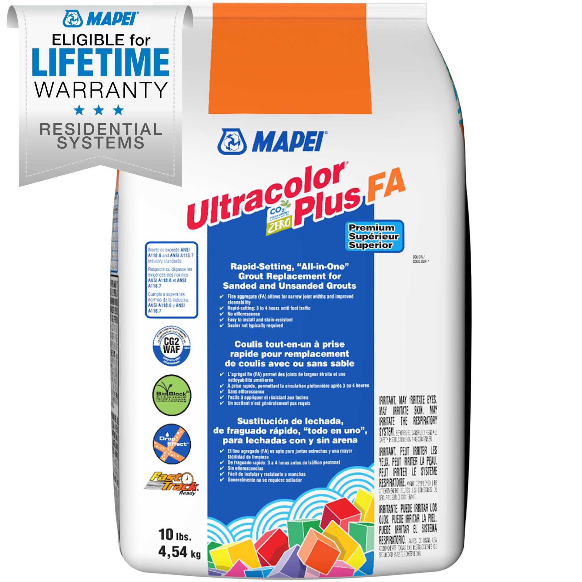 slide 3 of 6, MAPEI Ultracolor Plus FA Eggshell #5220 All-in-one Grout (10-lb), 1 ct