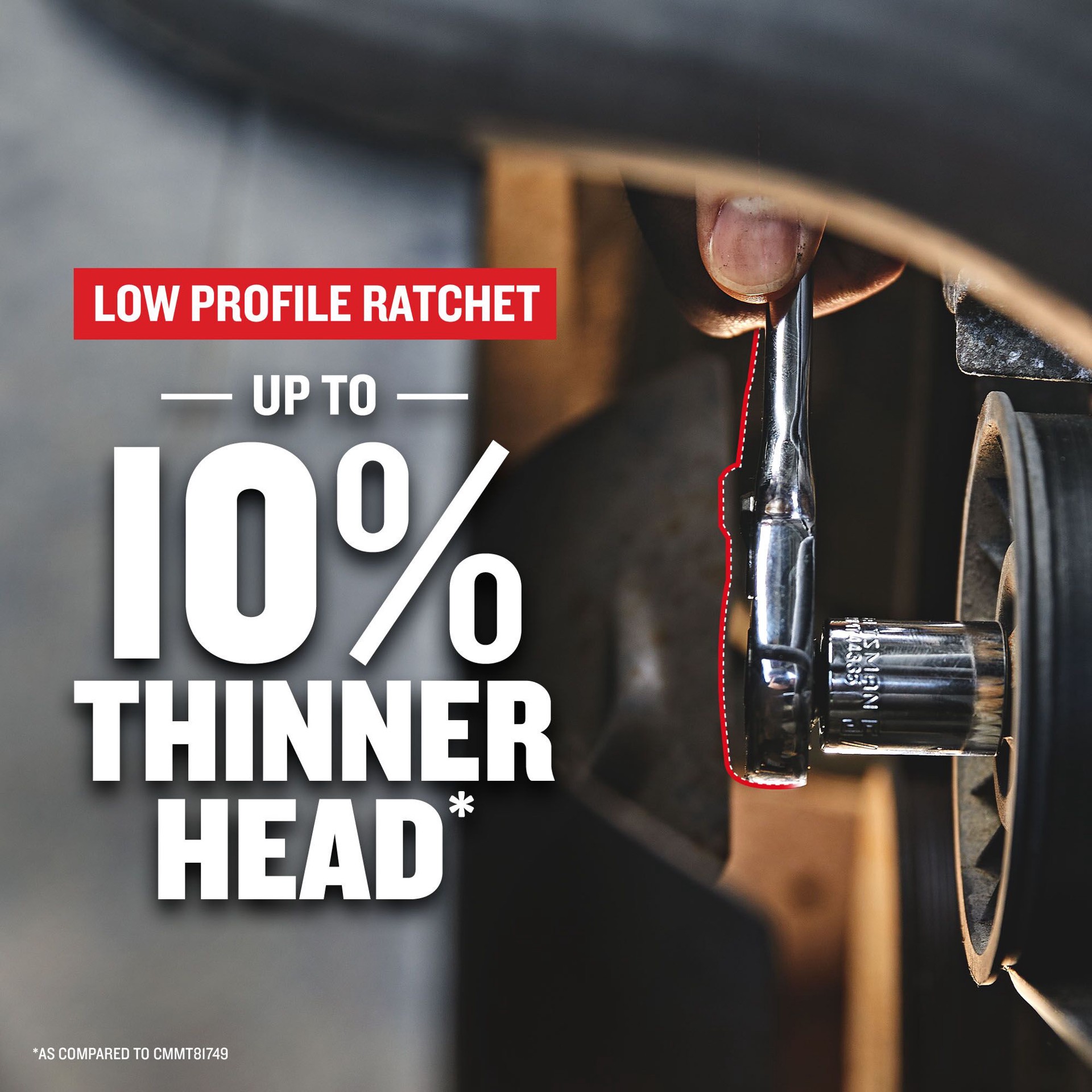 slide 5 of 6, CRAFTSMAN 72 -Tooth 1/2-in Drive Comfort grip Handle Ratchet, 1 ct