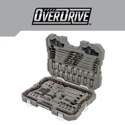 CRAFTSMAN OVERDRIVE 154 -Piece Metric and standard (SAE) Mechanics Tool Set with Hard Case