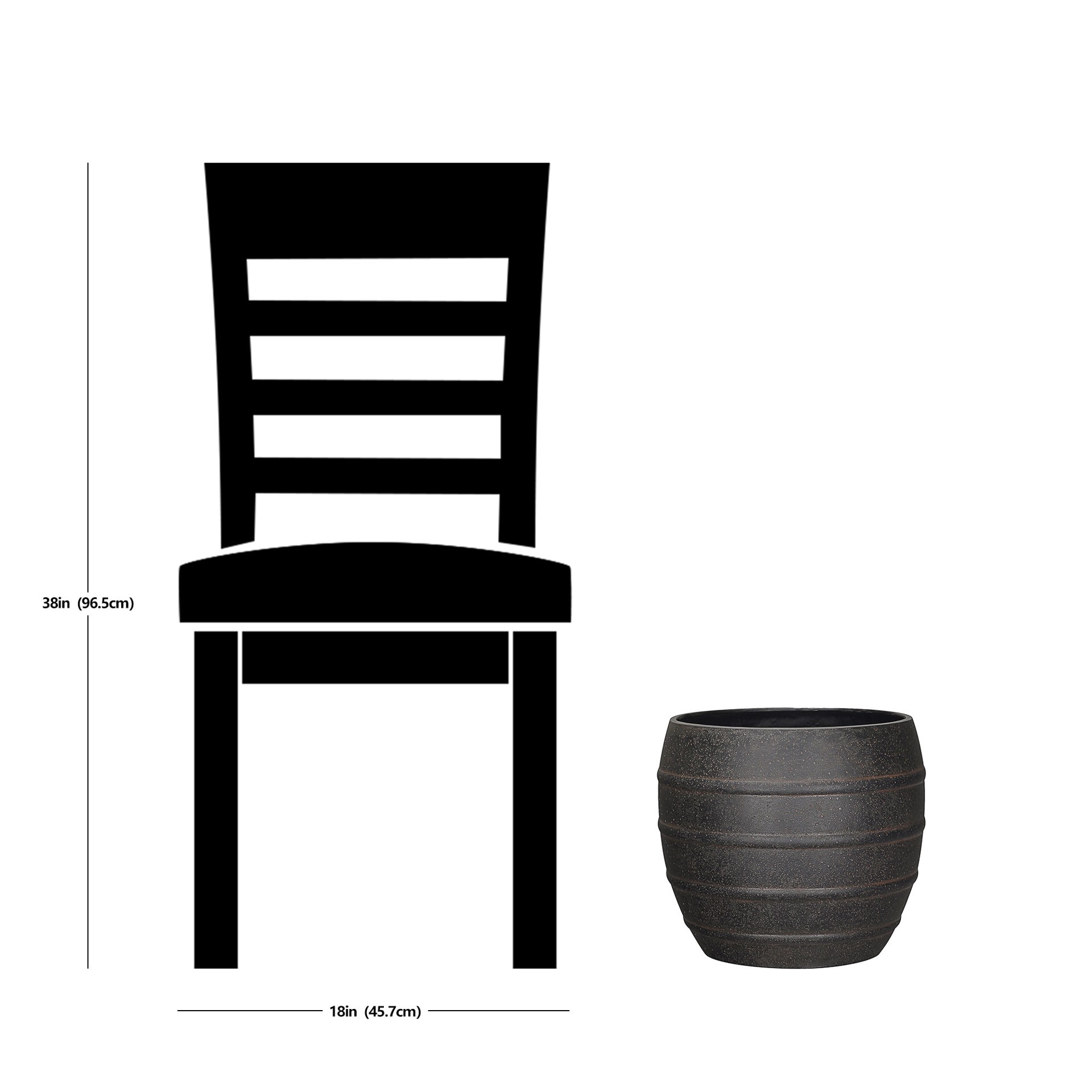 slide 5 of 6, allen + roth Round 10.51-in W x 10.51-in L Bronze Resin Indoor/Outdoor Planter, 1 ct