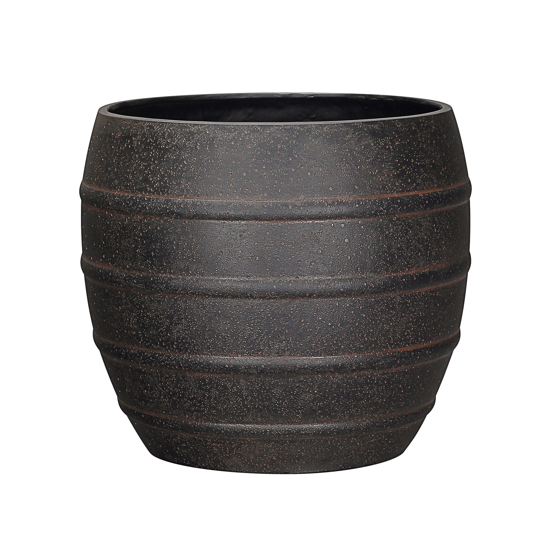 slide 1 of 6, allen + roth Round 10.51-in W x 10.51-in L Bronze Resin Indoor/Outdoor Planter, 1 ct