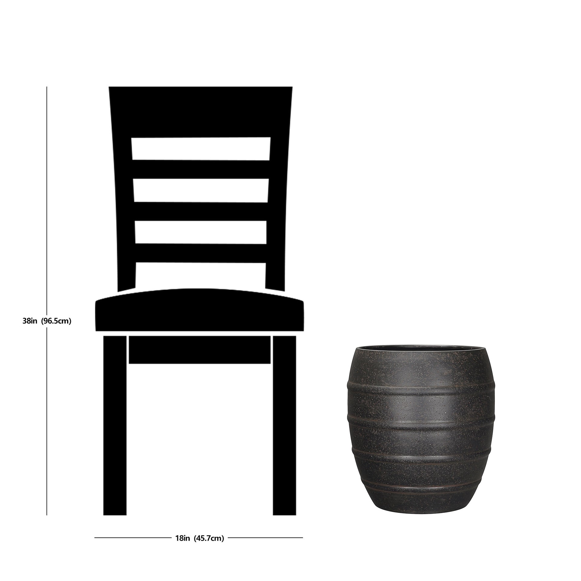 slide 5 of 6, allen + roth Round 11.14-in W x 11.14-in L Bronze Resin Indoor/Outdoor Planter, 1 ct