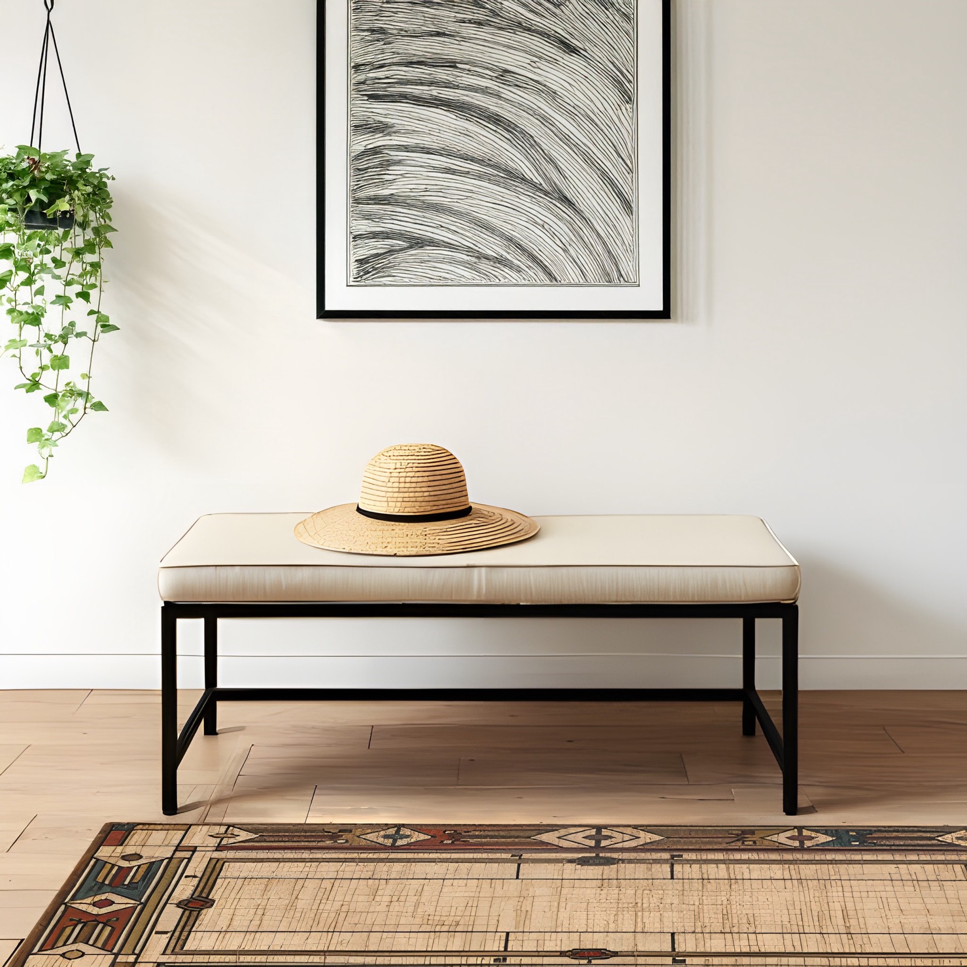 slide 3 of 6, allen + roth Looking Glass 5 x 8 (ft) Loomed Brown Rectangular Indoor Pet Friendly Area rug, 1 ct