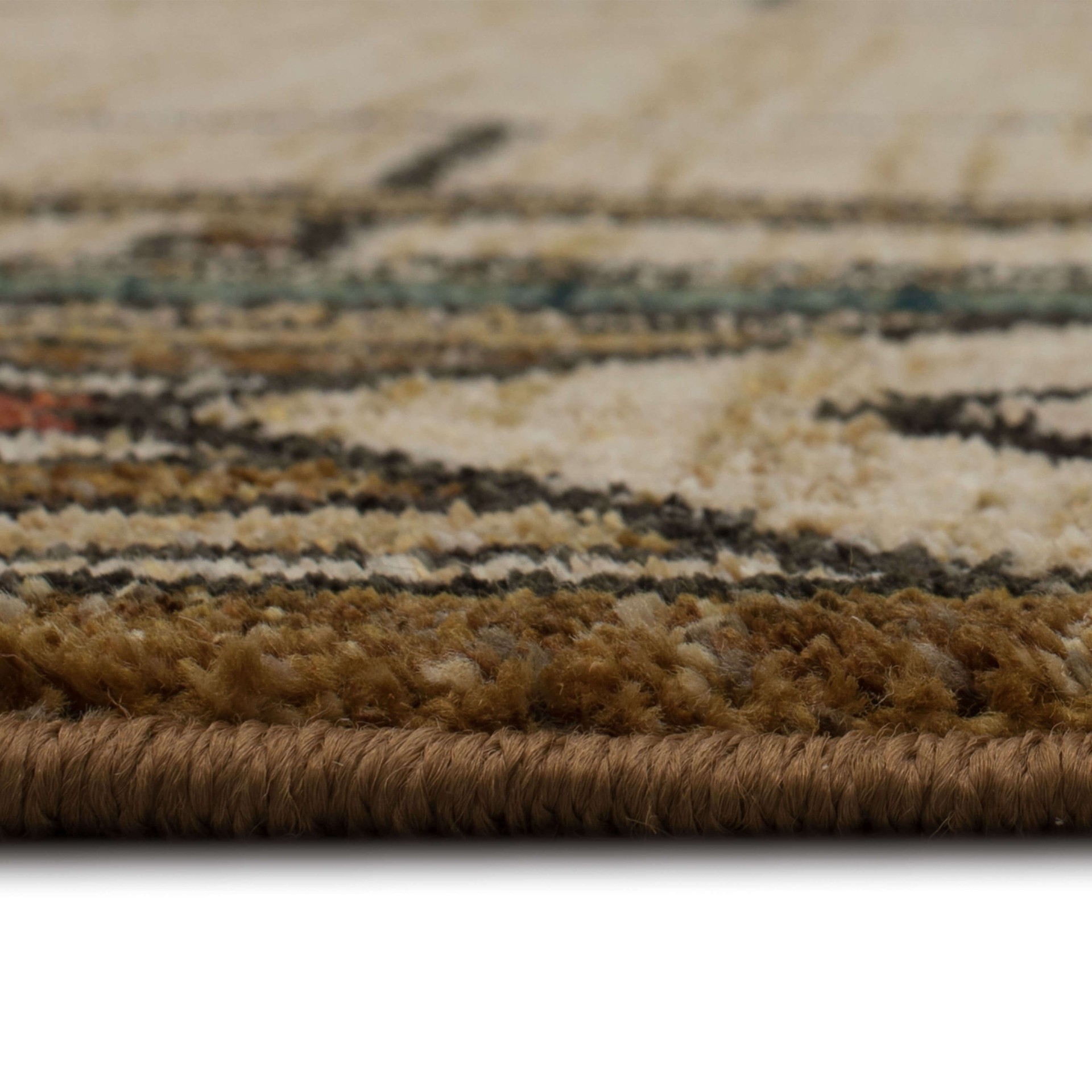slide 6 of 6, allen + roth Looking Glass 2 x 4 (ft) Loomed Brown Rectangular Indoor Pet Friendly Area rug, 1 ct