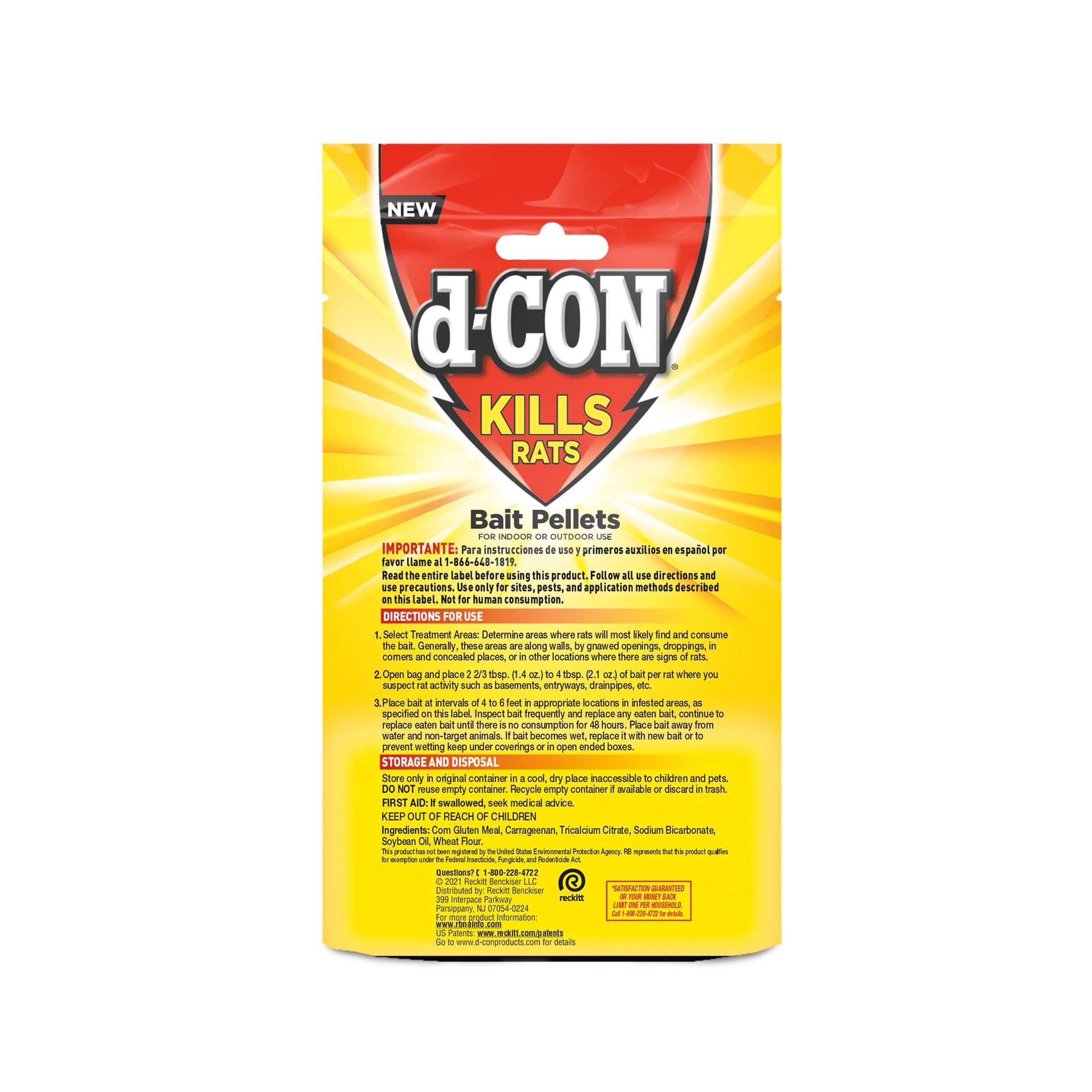 slide 2 of 5, D-CON Pellets Rat Kill, 1 ct