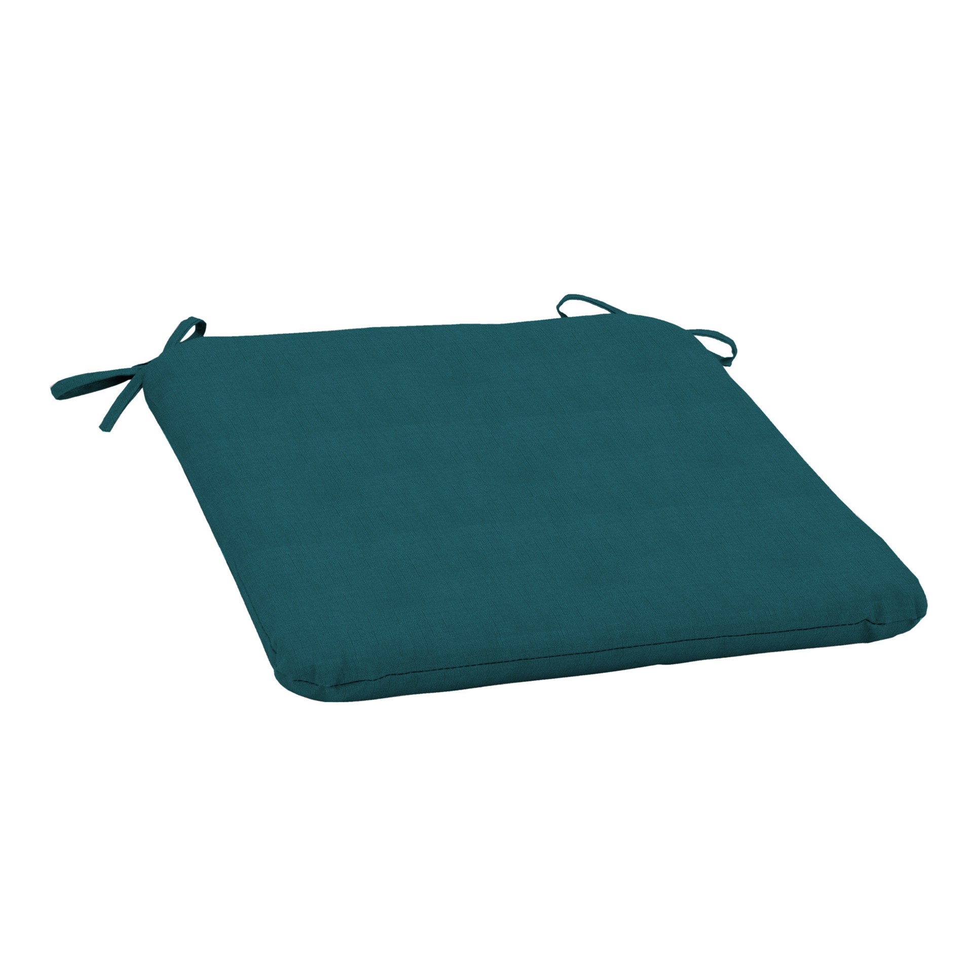 slide 1 of 6, allen + roth with STAINMASTER 18-in x 19-in Deep Lake Madera Linen Patio chair cushion, 1 ct