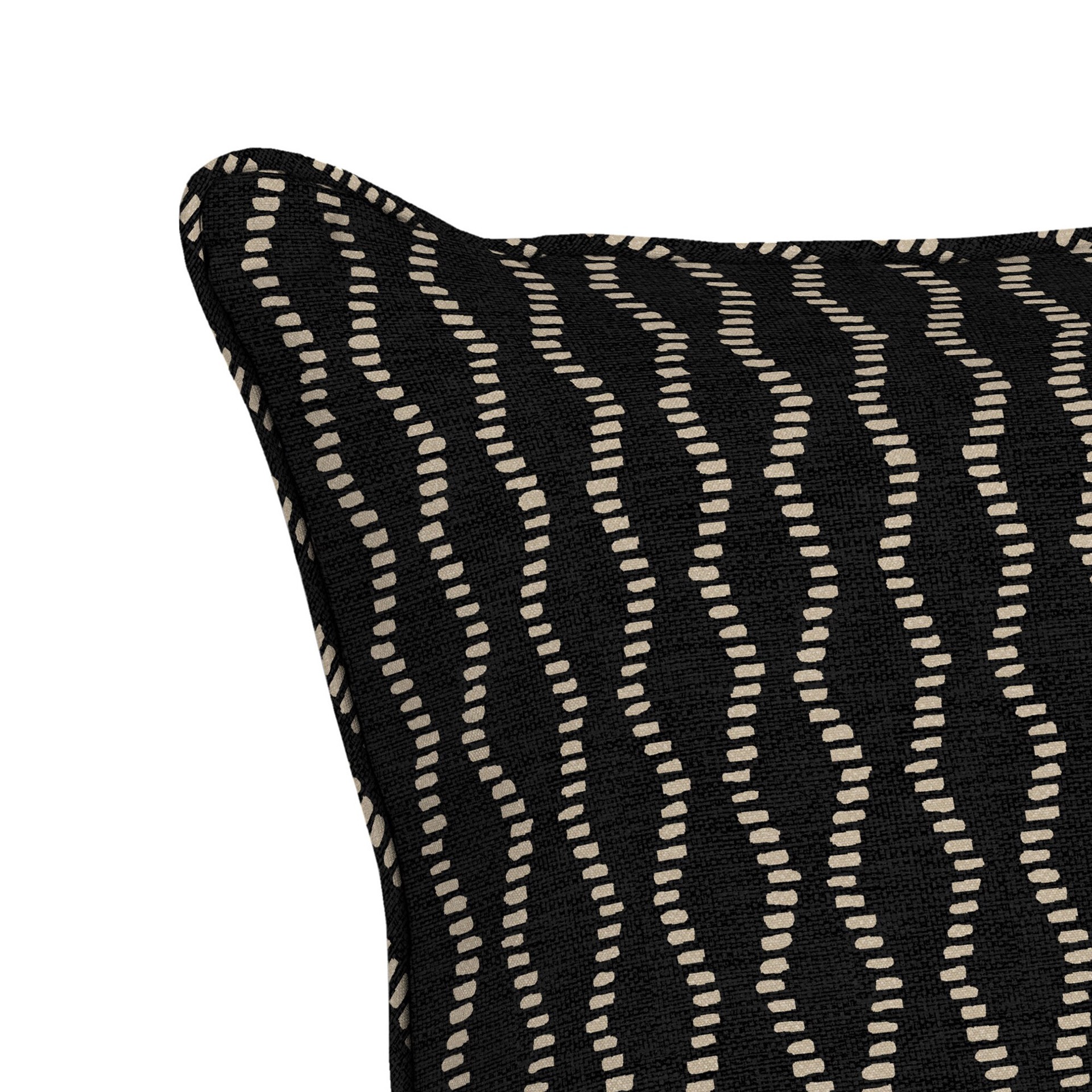 slide 6 of 6, Origin 21 25-in x 25-in 2 -Piece Black Helix Jacquard Deep seat patio chair cushion, 1 ct