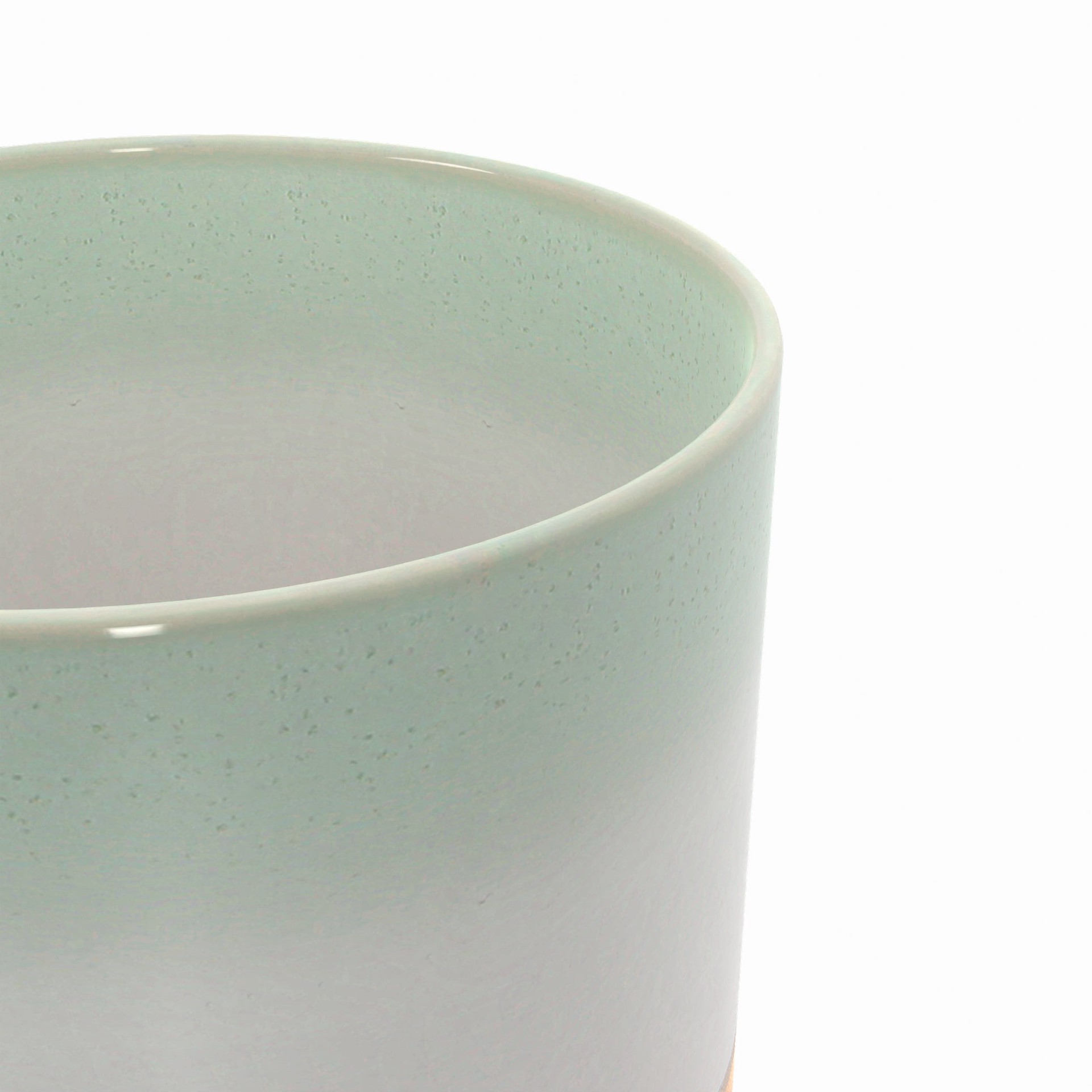 slide 2 of 6, Origin 21 Round 8.0-in W x 8.0-in L Green Ceramic Indoor Planter, 1 ct