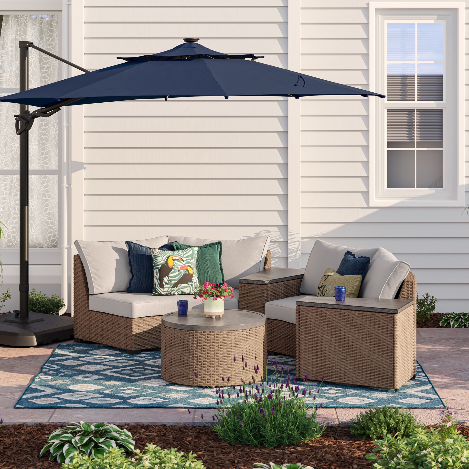 slide 3 of 6, Origin 21 Round 8.0-in W x 8.0-in L Green Ceramic Indoor Planter, 1 ct