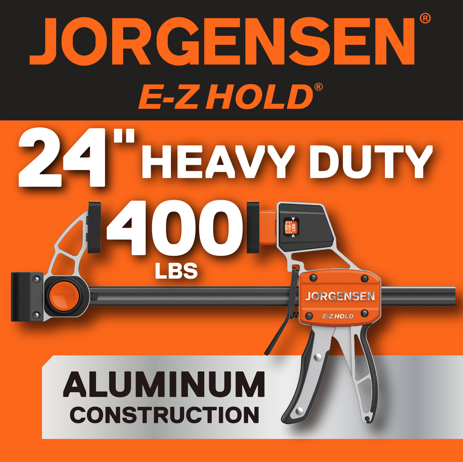 slide 2 of 6, Jorgensen 24-in Platinum Series 400-lb Trigger Clamp, 1 ct