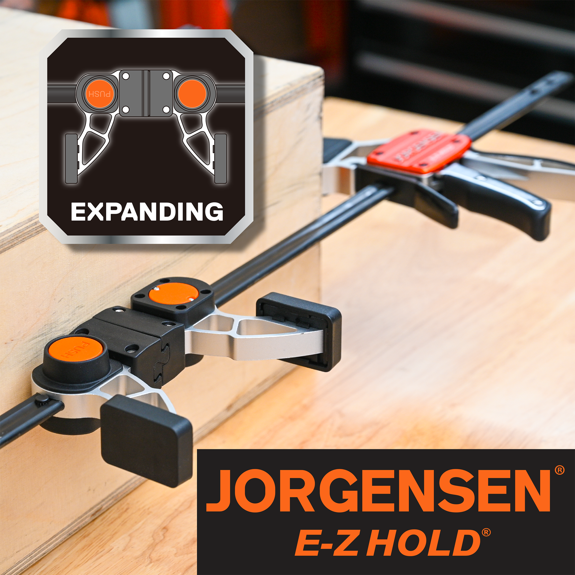 slide 5 of 6, Jorgensen 24-in Platinum Series 400-lb Trigger Clamp, 1 ct