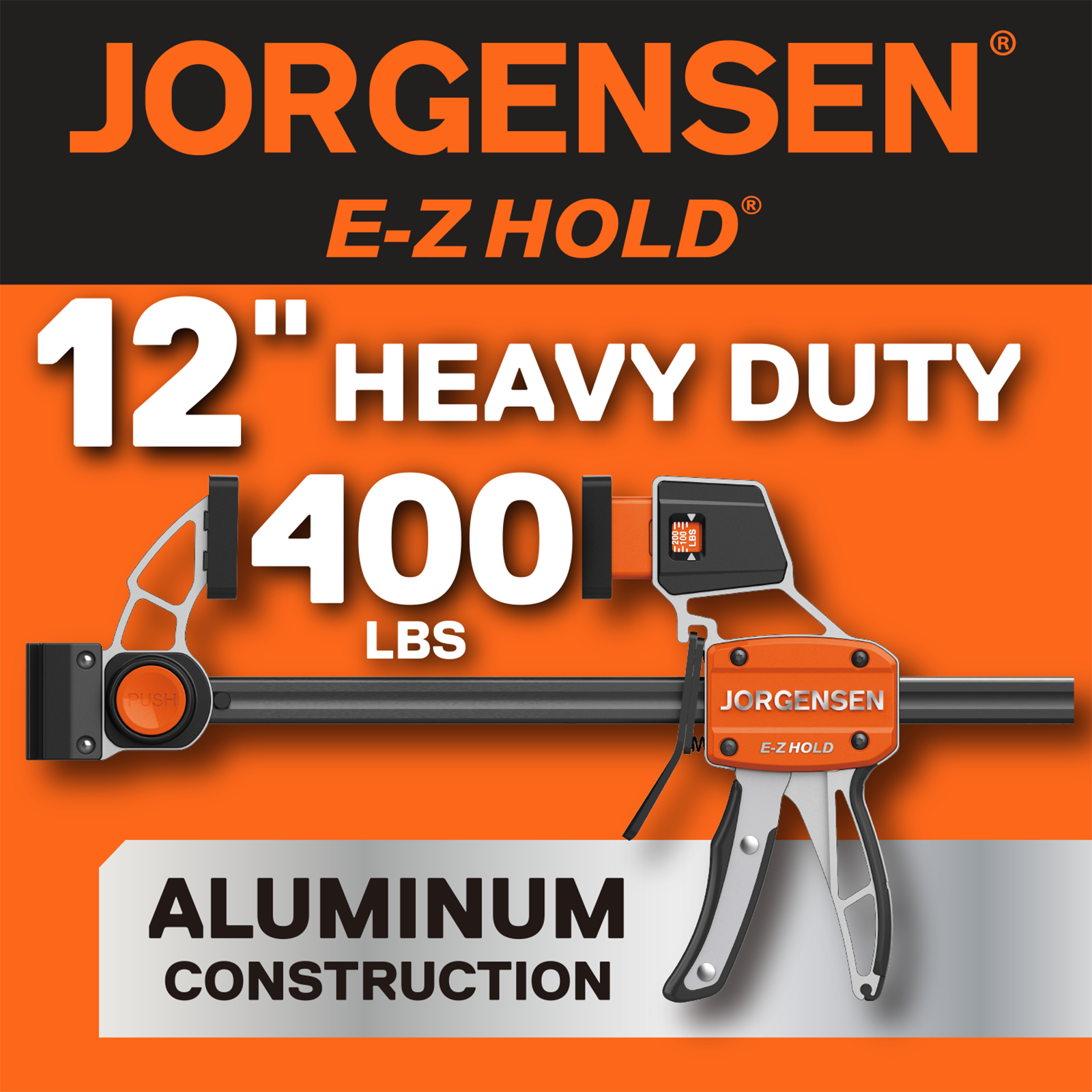 slide 2 of 6, Jorgensen 12-in Platinum Series 400-lb Trigger Clamp, 1 ct