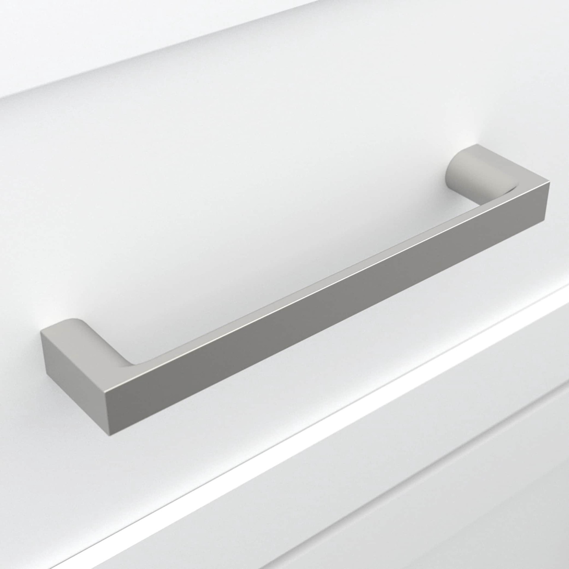 slide 5 of 6, Origin 21 Vero 5-1/16-in , 128mm Center to Center Satin Nickel Rectangular Bar Drawer Pull, 1 ct