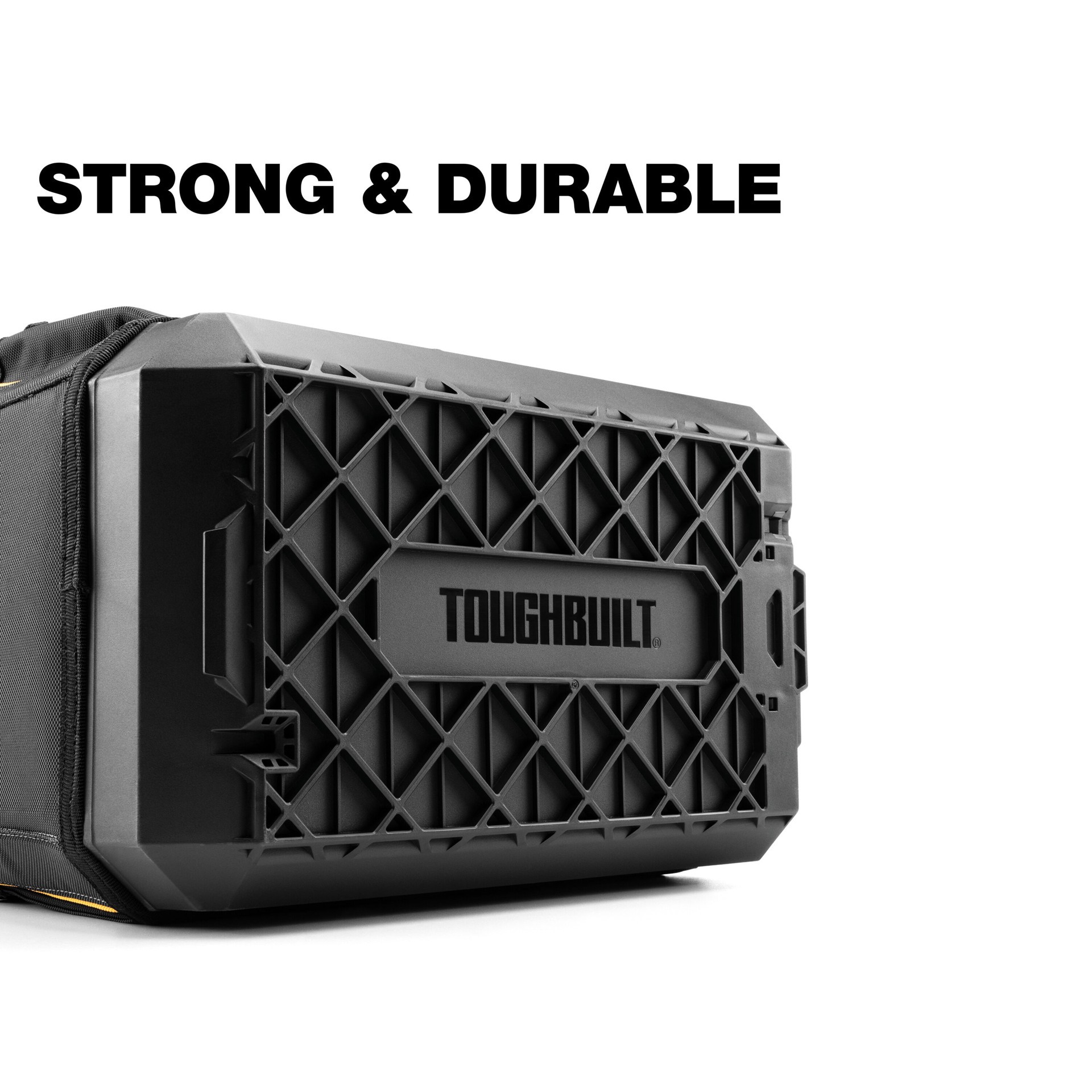 slide 5 of 6, TOUGHBUILT STACKTECH Black Polyester 18-in W x 12-in D x 14.8-in L Tool tote, 1 ct