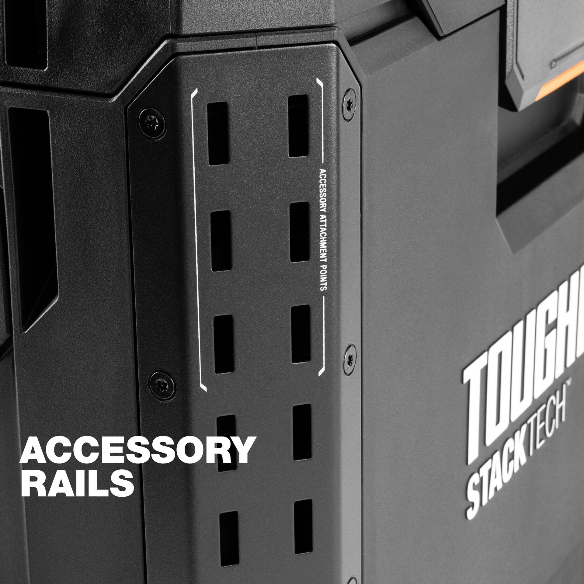 slide 5 of 6, TOUGHBUILT STACKTECH Large 21-in W x 11.7-in H x 16-in D Plastic/Metal Tool Box, 1 ct