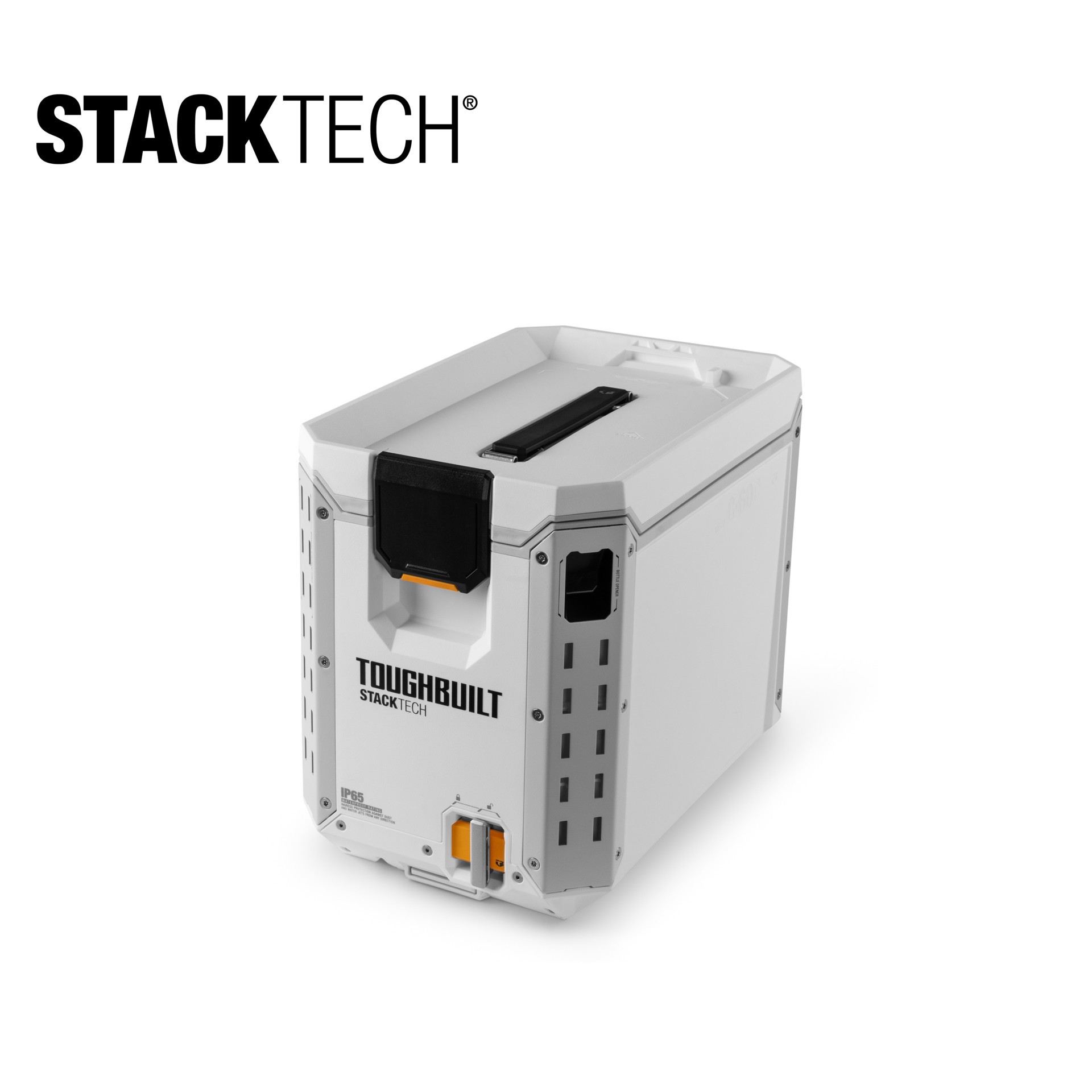 slide 1 of 6, TOUGHBUILT STACKTECH Compact White 16 Quart(s) Hard Insulated Chest cooler, 1 ct