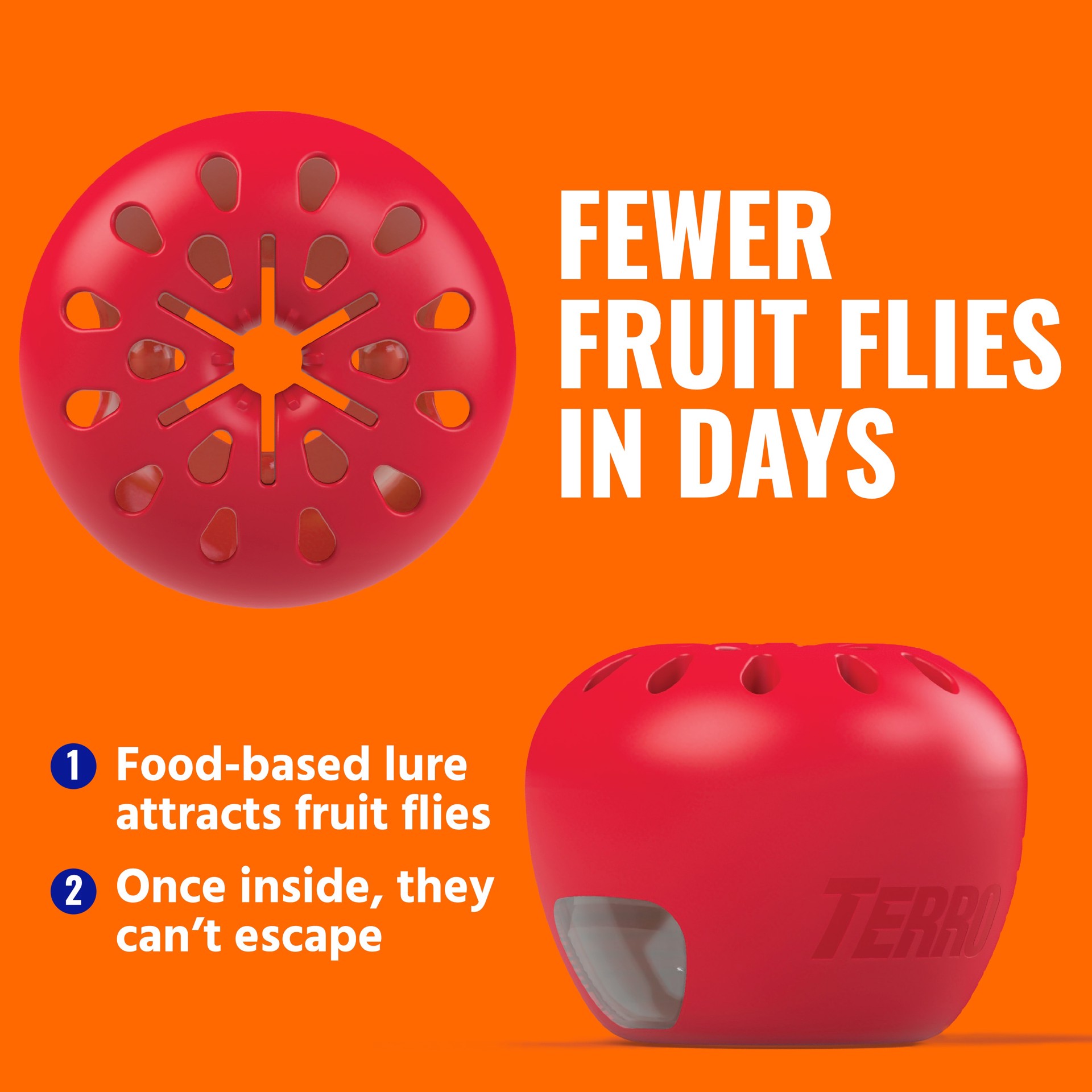 slide 5 of 6, TERRO Fruit Fly Indoor Insect trap 2 -Pack, 1 ct