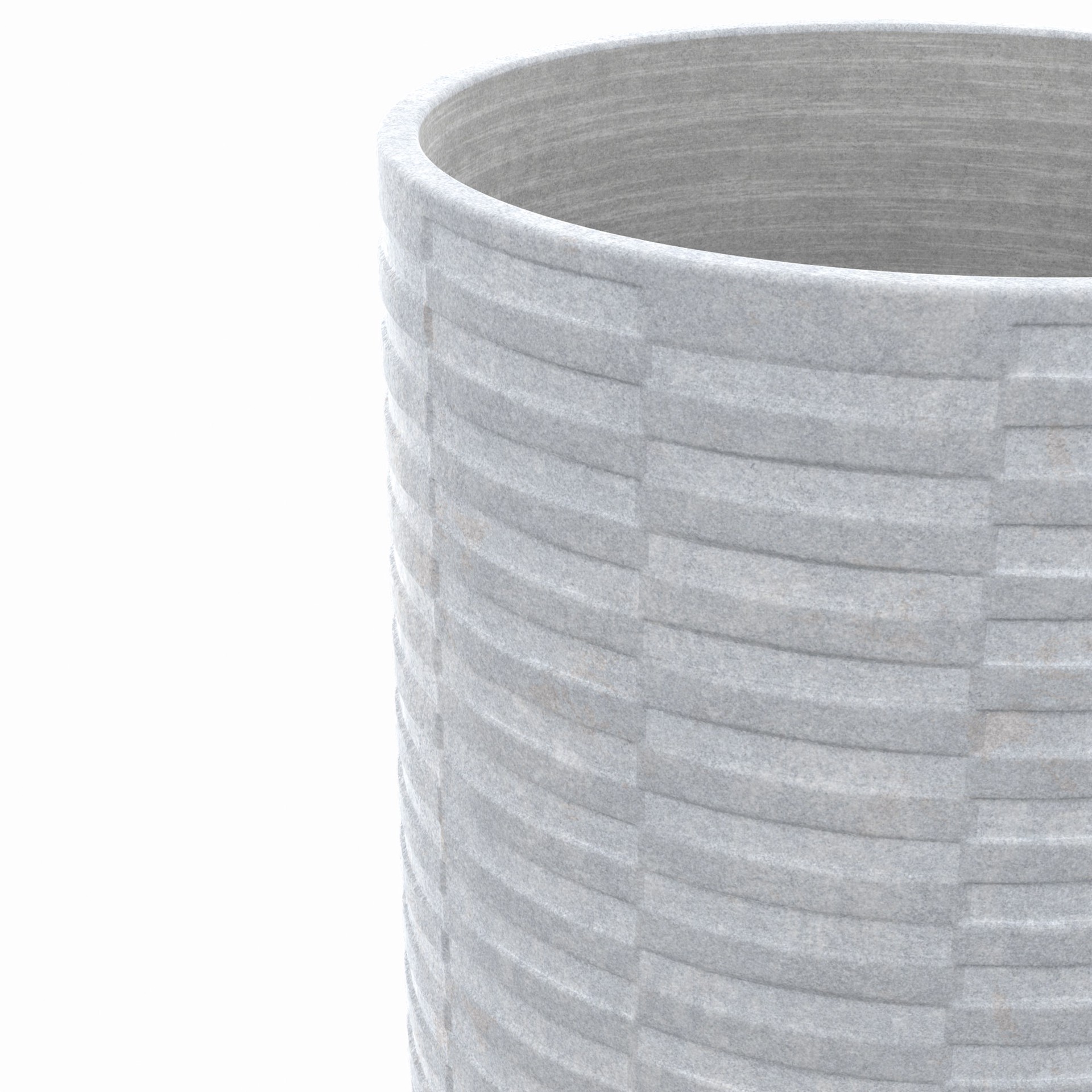 slide 2 of 6, allen + roth Round 9.8-in W x 9.8-in L Gray Ceramic Outdoor Planter, 1 ct