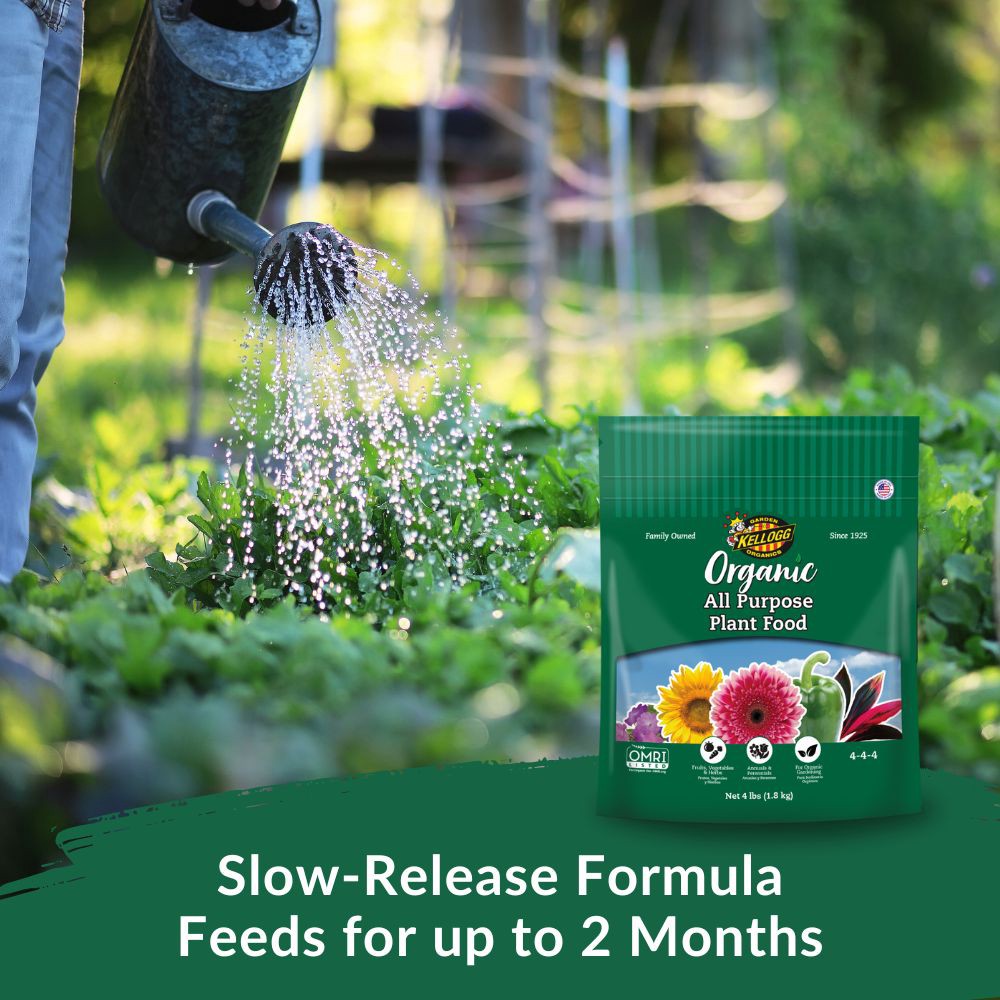 slide 5 of 6, Kellogg Organic Plus 4-lb 4-4-4 Water-soluble All-purpose Food, 1 ct