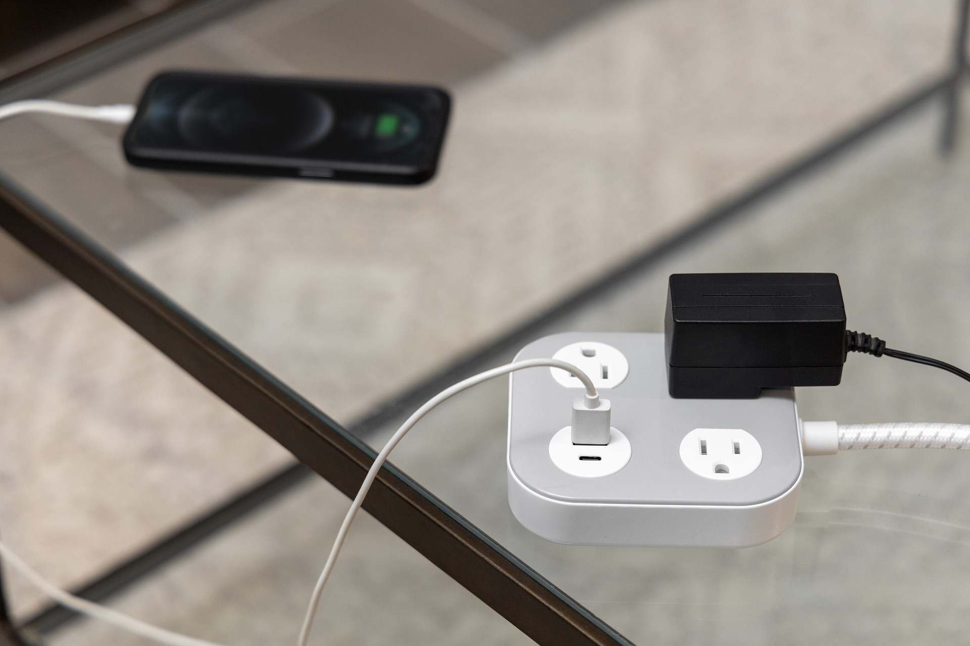 slide 2 of 6, Utilitech 6-ft Surge Protector 3 -Outlet 250 Joules 1875 -Watts White Indoor Wall tap Surge Protector, 1 ct