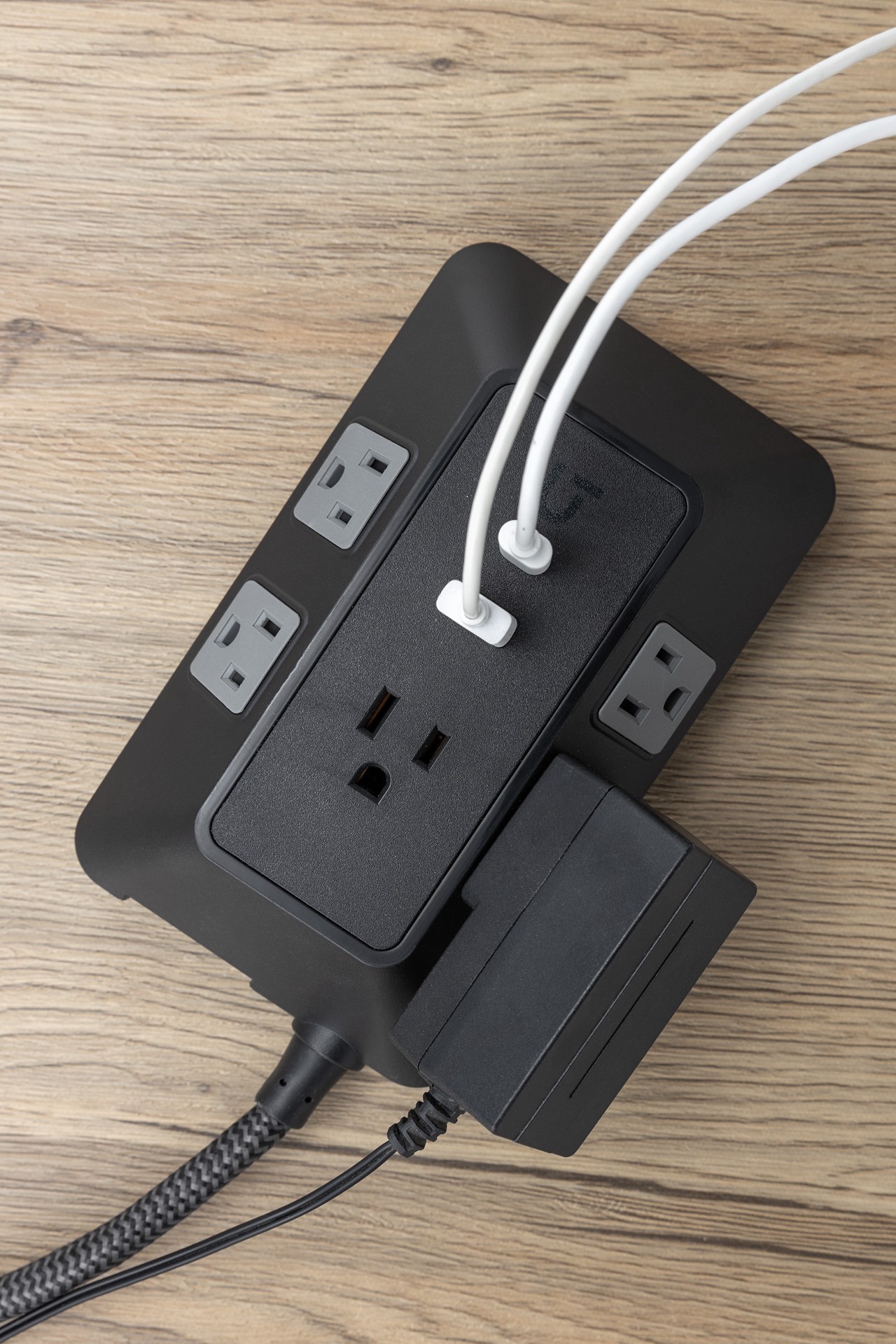 slide 2 of 6, Utilitech 6-ft Surge Protector 5 -Outlet 560 Joules 1800 -Watts Black Indoor Various receptacles Surge Protector, 1 ct