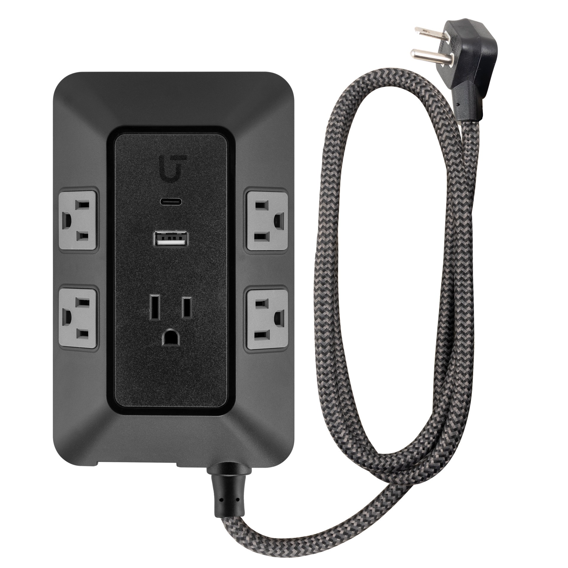 slide 1 of 6, Utilitech 6-ft Surge Protector 5 -Outlet 560 Joules 1800 -Watts Black Indoor Various receptacles Surge Protector, 1 ct