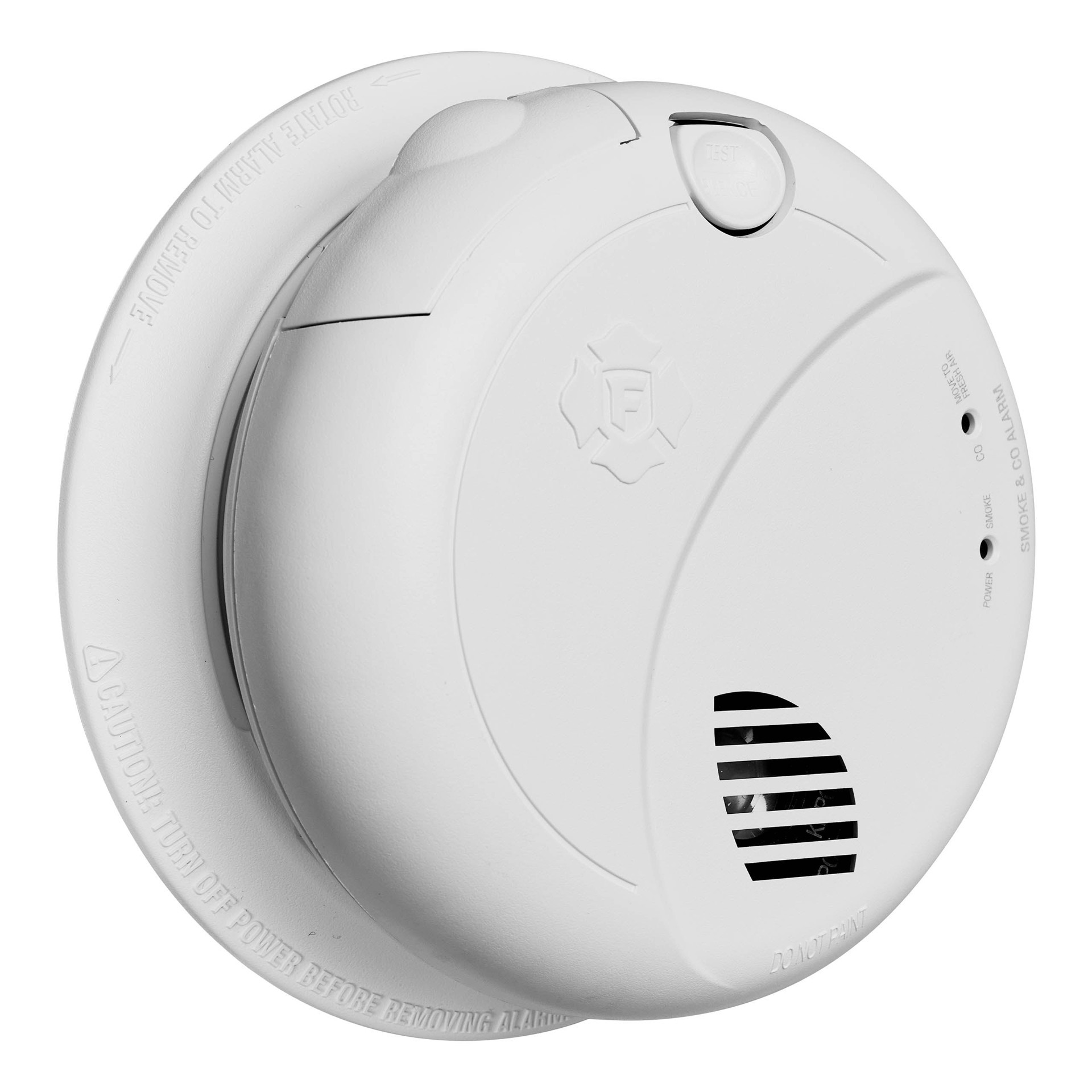 slide 3 of 6, First Alert Hardwired (with Battery Backup) Smart Photoelectric Interconnected Combination Smoke and Carbon Monoxide Detector with Voice Alert, 1 ct