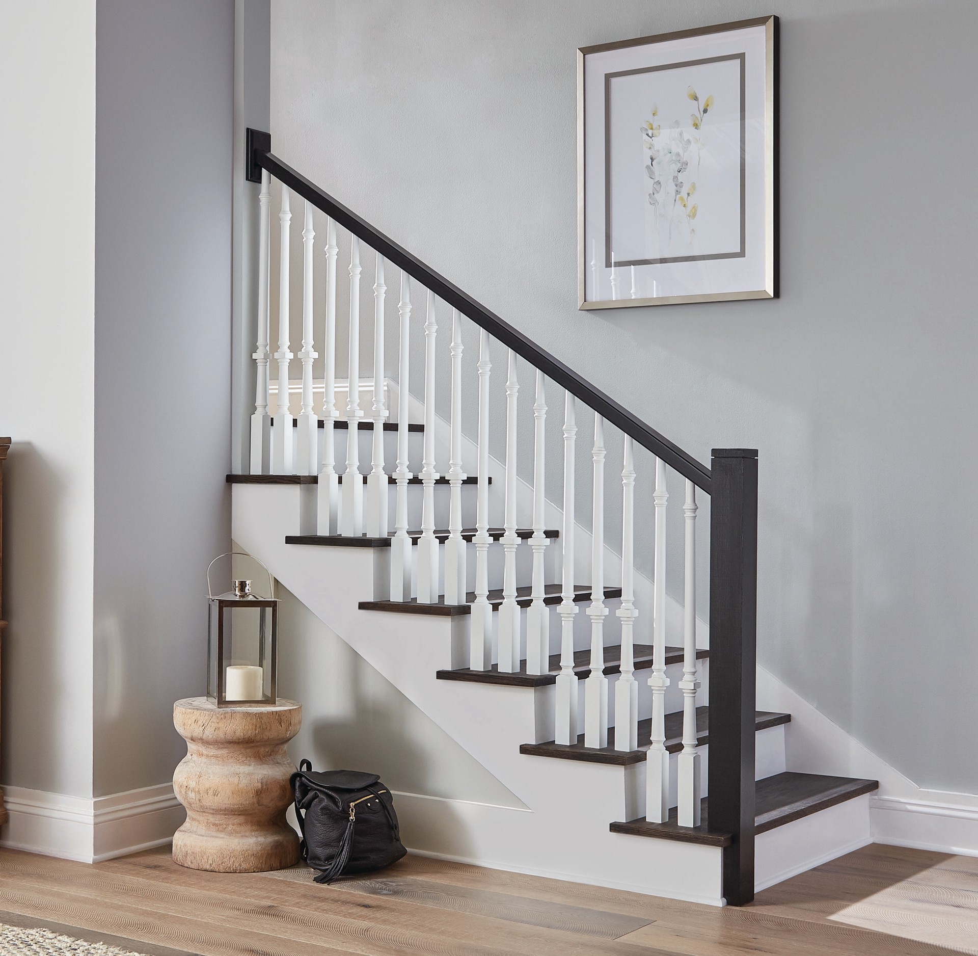 slide 2 of 6, Crown Heritage Craftsman 48-in x 3.5-in Unfinished Red oak Craftsman Starting Stair Newel Post, 1 ct