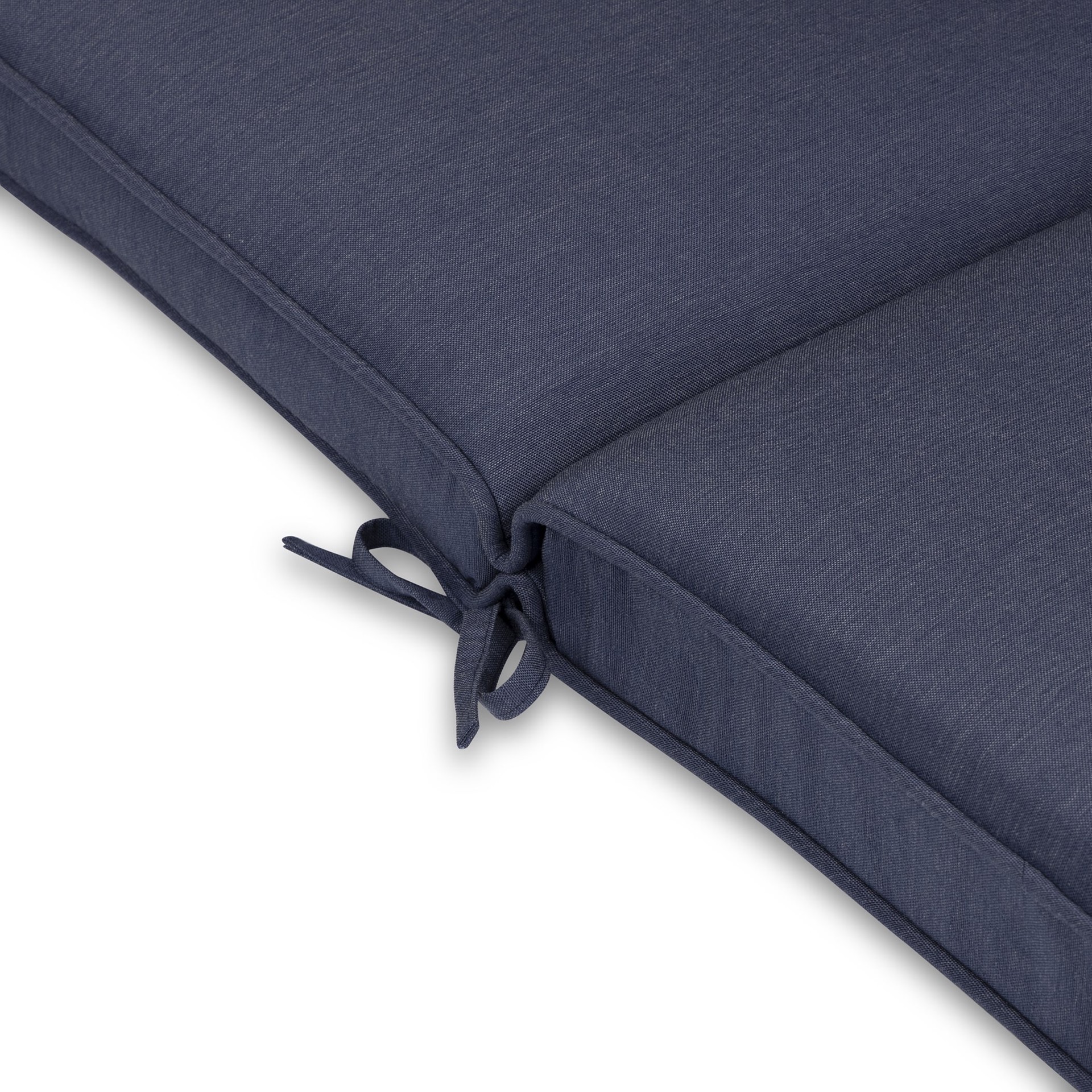 slide 6 of 6, allen + roth 20-in x 21-in Navy High back patio chair cushion, 1 ct