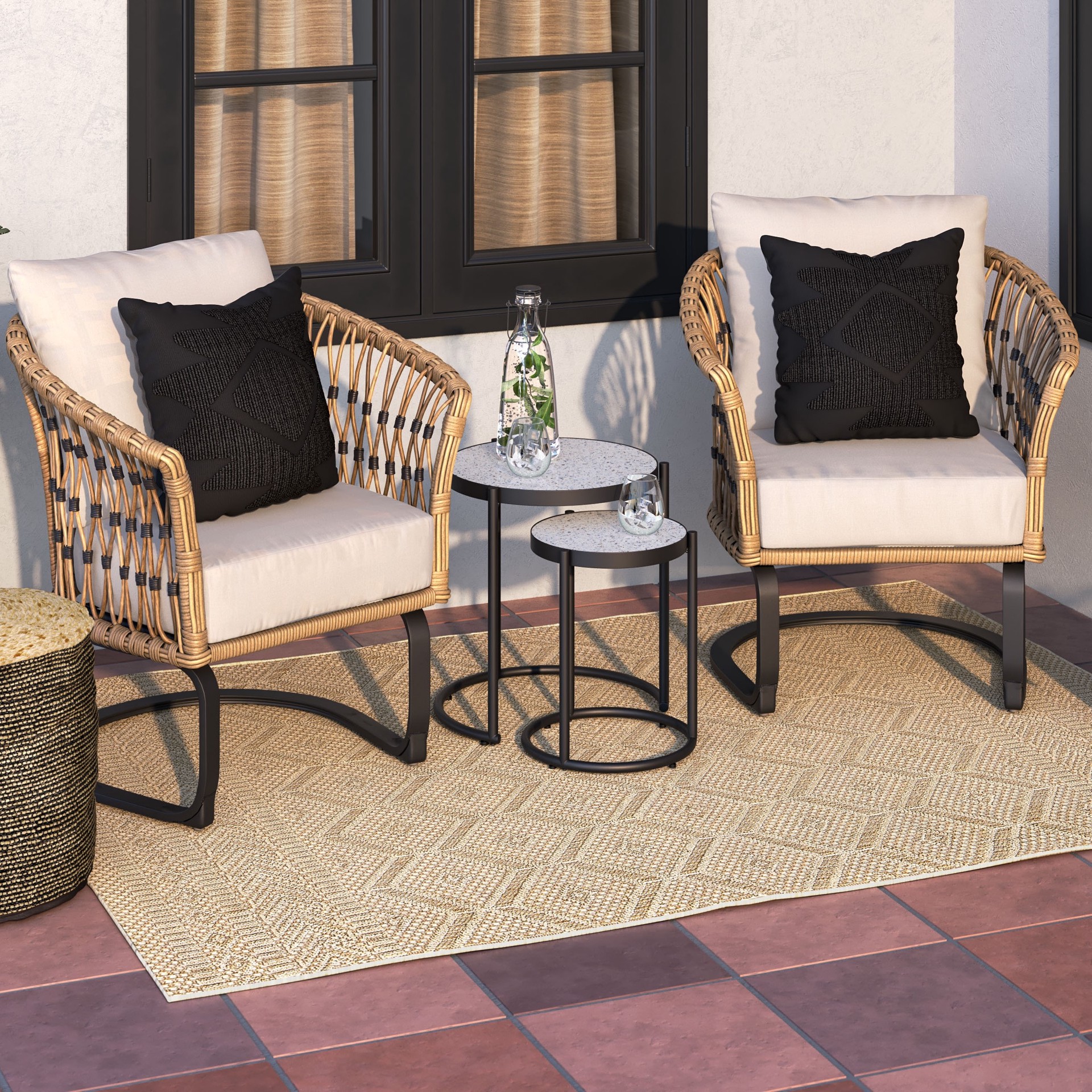 slide 3 of 6, Origin 21 Geometric Faye Square Throw Pillow, 1 ct