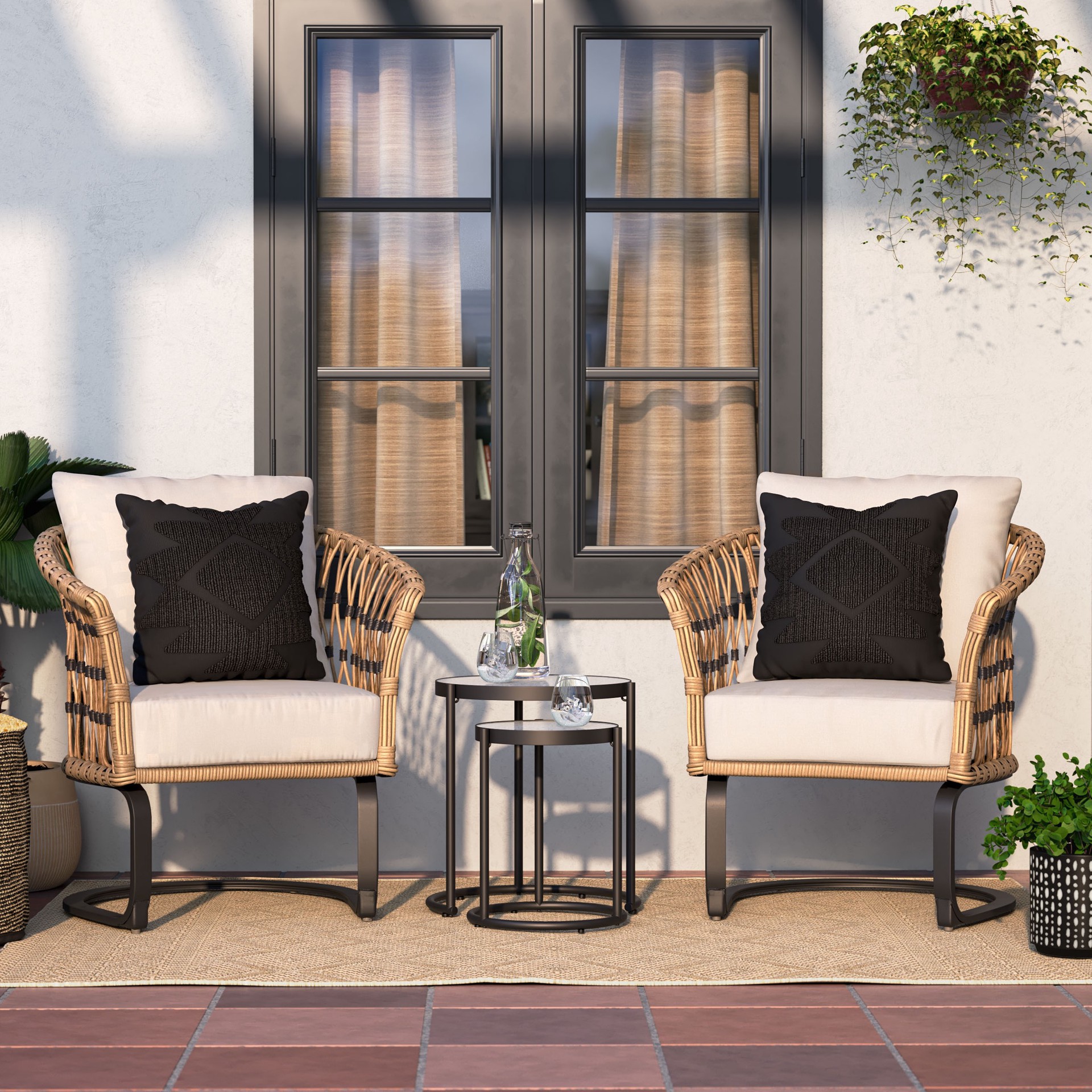 slide 6 of 6, Origin 21 Geometric Faye Square Throw Pillow, 1 ct