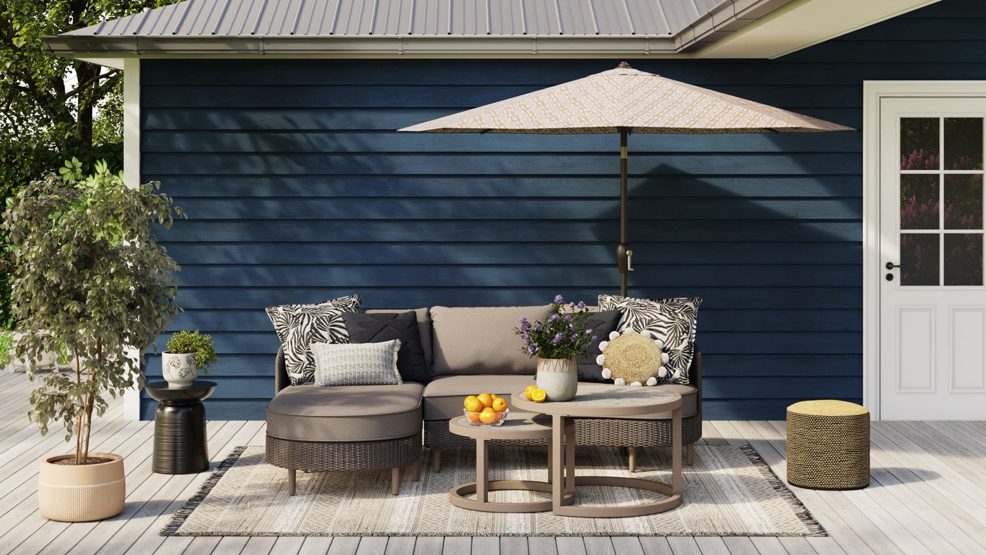 slide 5 of 6, Origin 21 Geometric Faye Square Throw Pillow, 1 ct