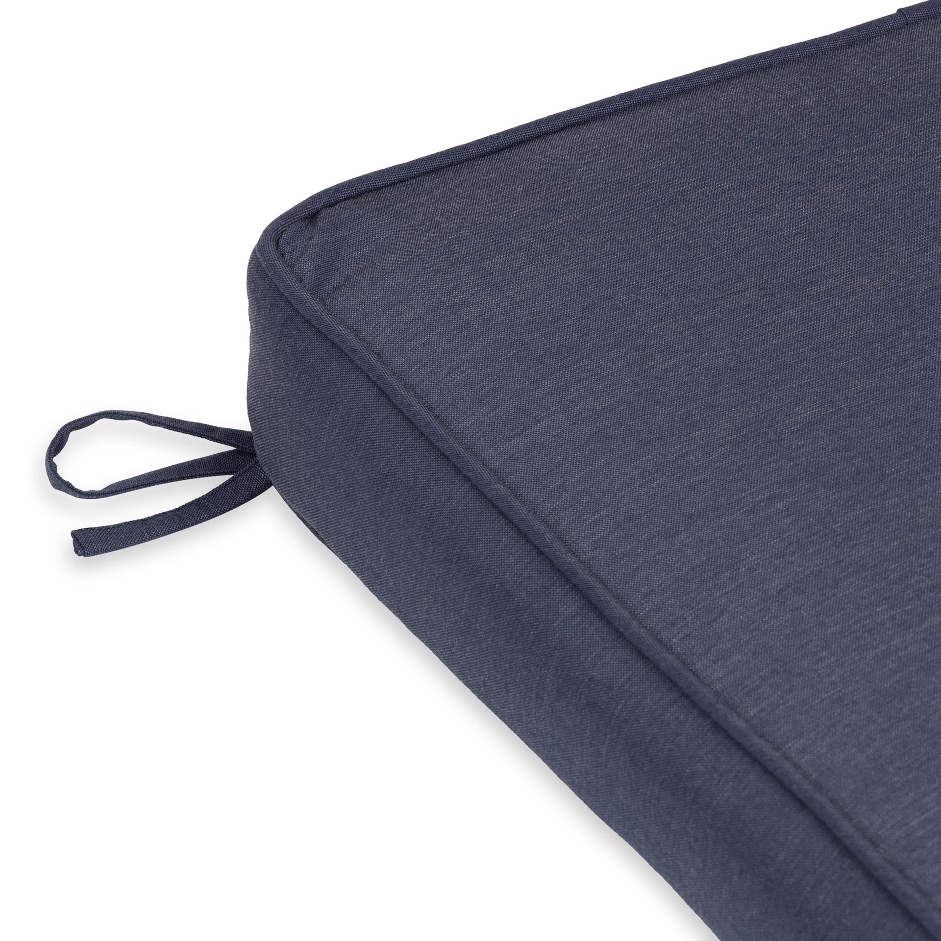 slide 6 of 6, allen + roth 19.5-in x 20-in Navy Patio chair cushion, 1 ct